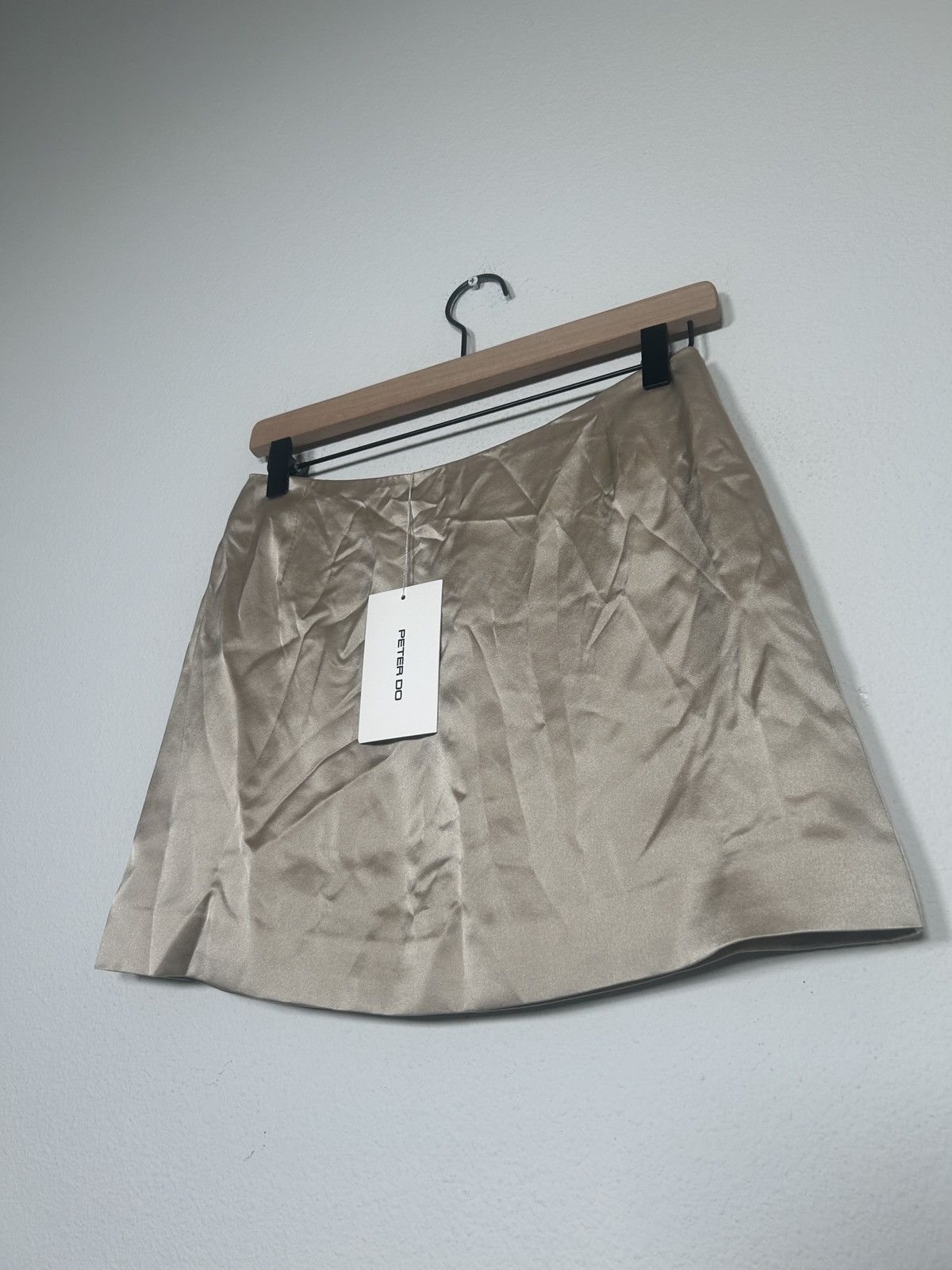 Peter Do NWT! Silk Satin Mini skirt Size 28" / US 6 / IT 42 - 2 Thumbnail