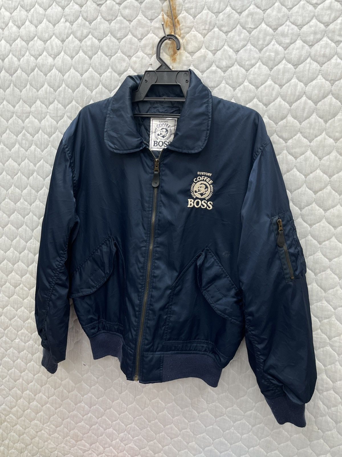 Japanese Brand × Vintage 🔥🔥🔥STEALS SUNTORY BOSS COFFEE A2 BOMBER JACKET Size US M / EU 48-50 / 2 - 3 Thumbnail
