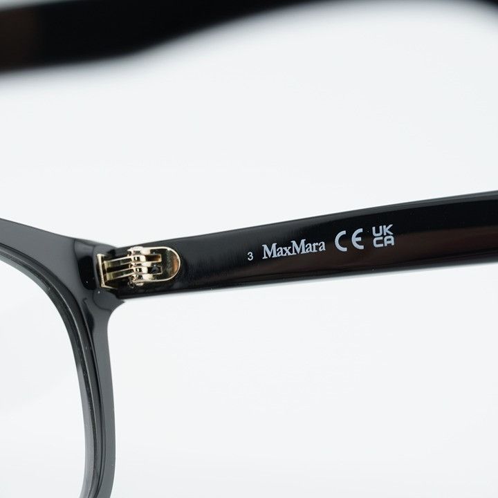 Max Mara Max Mara MM5110 001 Eyeglasses Black 52mm Oval Frame Size ONE SIZE - 2 Thumbnail
