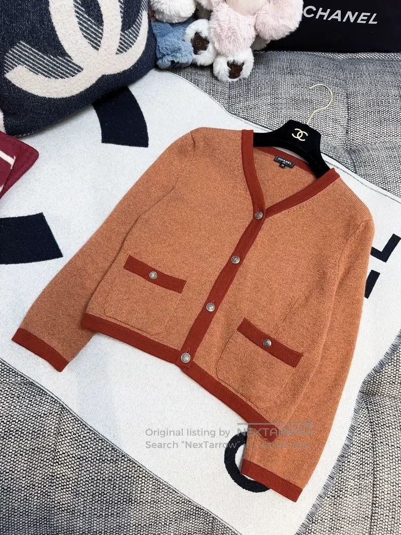 Chanel Chanel 18A Hamburger Series Brick Red Brown Orange Edge Kn Size XS / US 0-2 / IT 36-38 - 9 Thumbnail