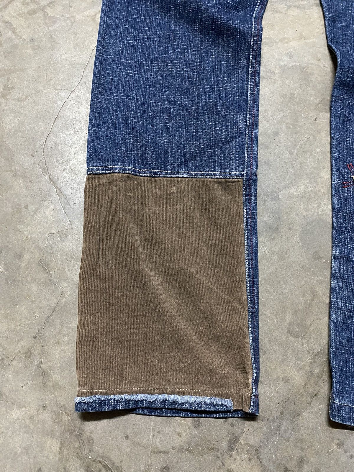 Hysteric Glamour × Japanese Brand × Tornado Mart Baggy Jeans Bandana Denim Patch Work Rockabilly Size US 31 - 15 Thumbnail