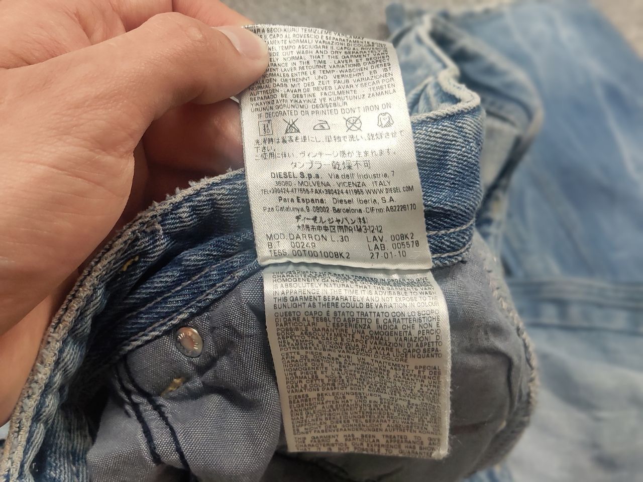 Diesel Vintage Diesel Industries Darron Eyecons Jeans Denim LGB Size US 32 / EU 48 - 20 Thumbnail