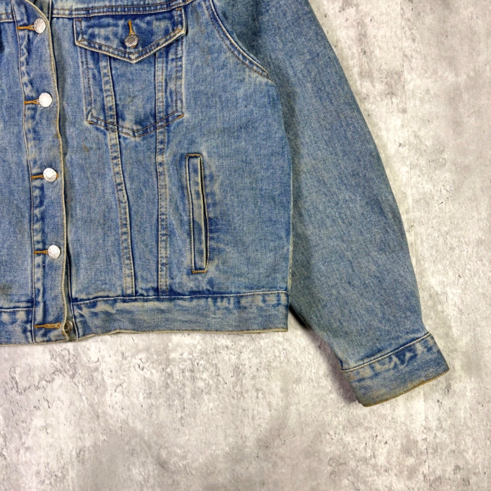 Vintage VINTAGE Ashley Stewart Denim Jacket Feather Fringe Western Boho Blue Womens 1X Jacket Girls? Size XL / US 12-14 / IT 48-50 - 6 Thumbnail