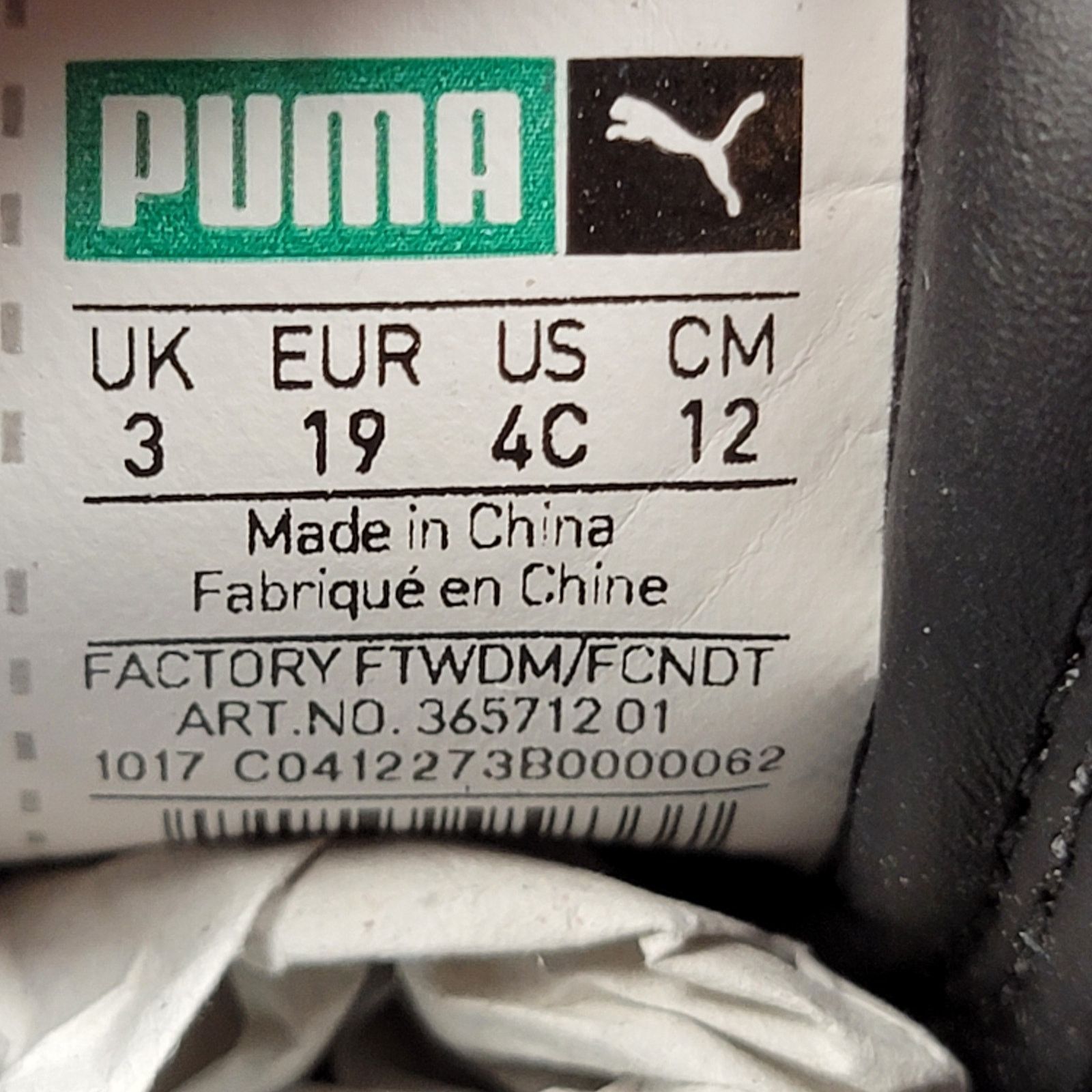 Puma Puma Suede Diamond Supply Company Black/Diamond Blue Sz 4C Size US 4 / IT 34 - 7 Thumbnail