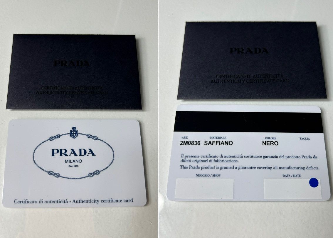 Prada Vintage Prada Black Saffiano Leather Flap Wallet w COA Size ONE SIZE - 14 Thumbnail