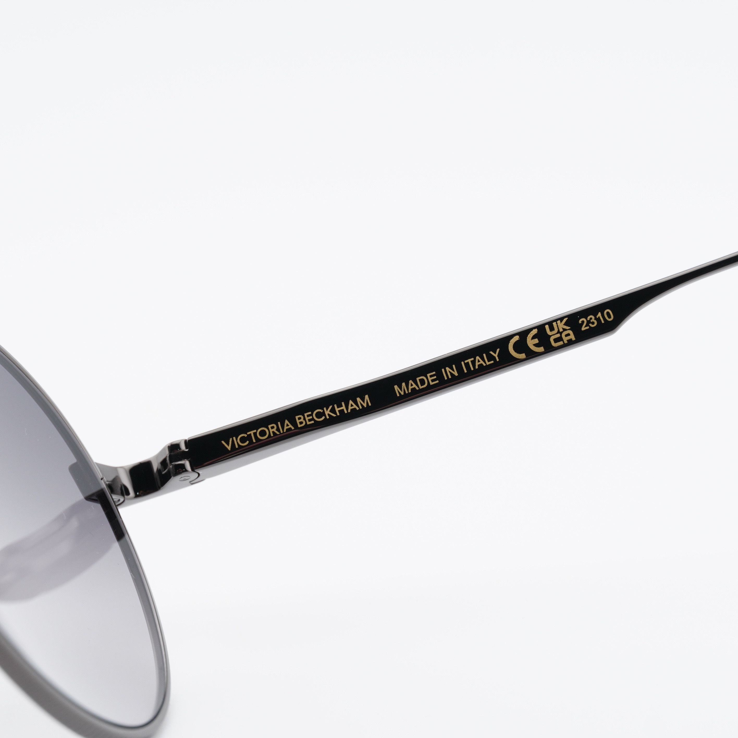 Victoria Beckham Victoria Beckham VB242S 043 Sunglasses Gunmetal Aviator Size ONE SIZE - 4 Thumbnail