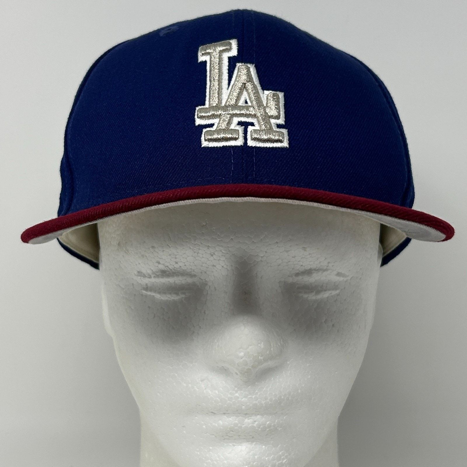 New Era Los Angeles Dodgers 50th Anniv Hat Baseball Cap Blue 7 1/8 Size ONE SIZE - 2 Thumbnail