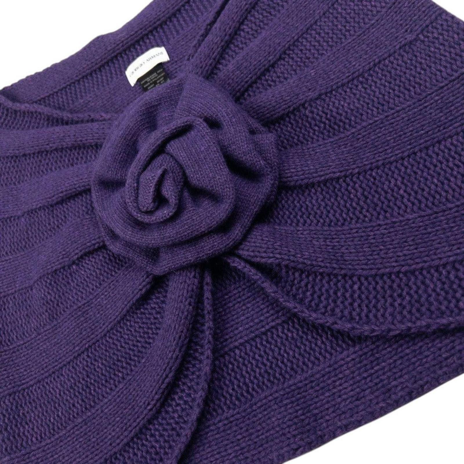 Giorgio Armani Vintage Giorgio Armani Knitted Wool Shawl Size ONE SIZE - 5 Thumbnail