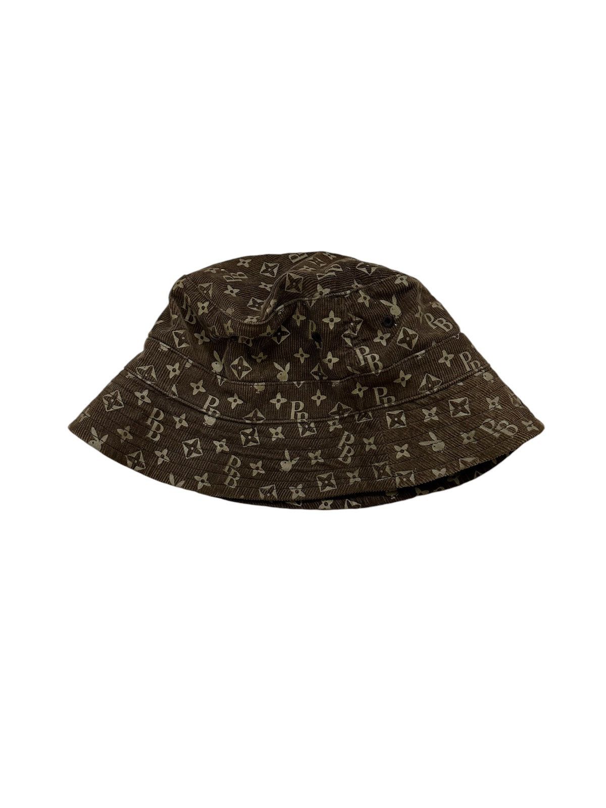 Beauty Beast × Playboy Playboy Parody Louis Vuitton Monogram Corduroy Bucket Hat Size ONE SIZE - 1 Thumbnail