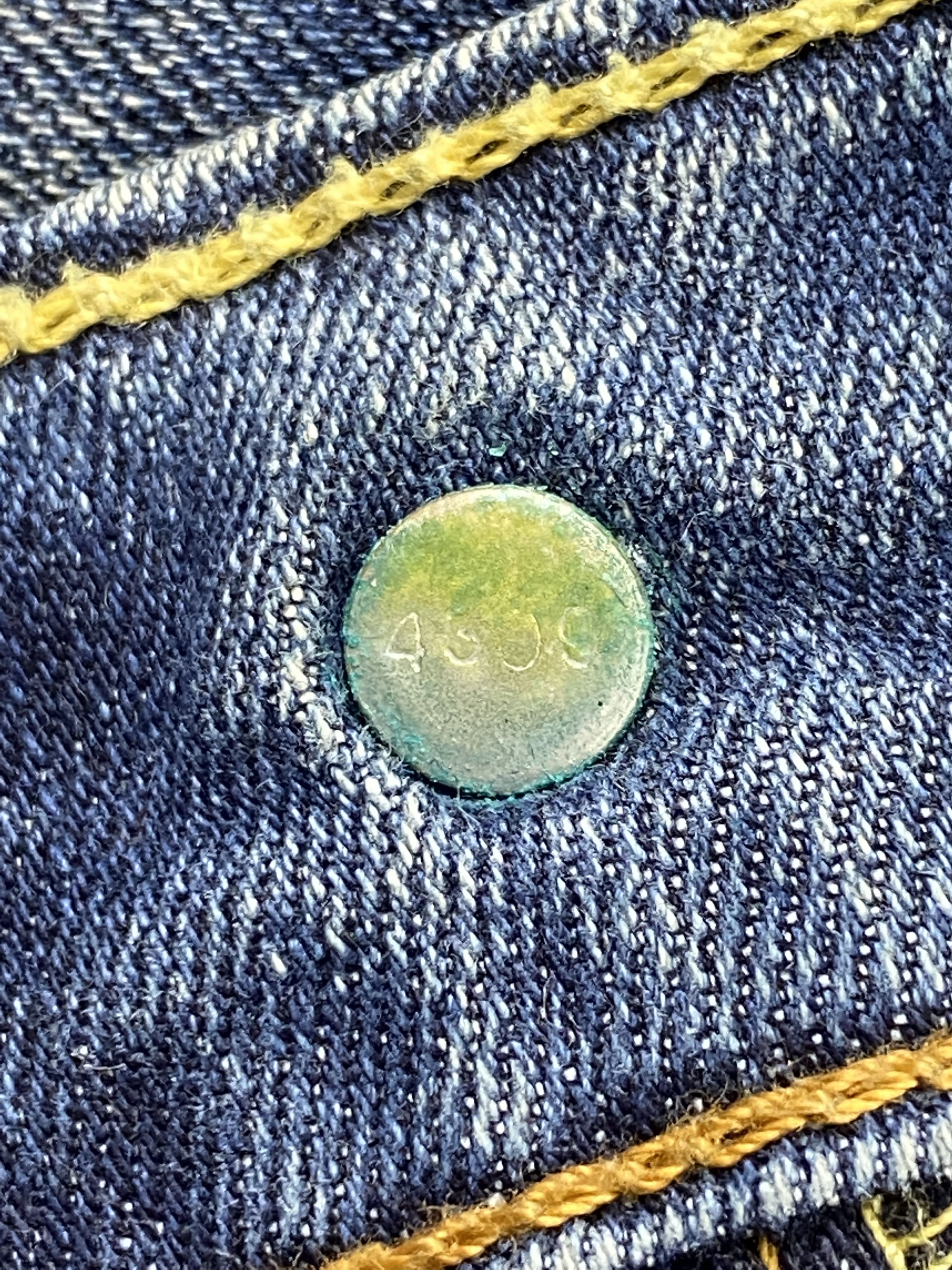 Levi's Distressed Blue Vintage Levi's 514 41x30.5 Denim -JN1986 Size US 41 - 7 Thumbnail