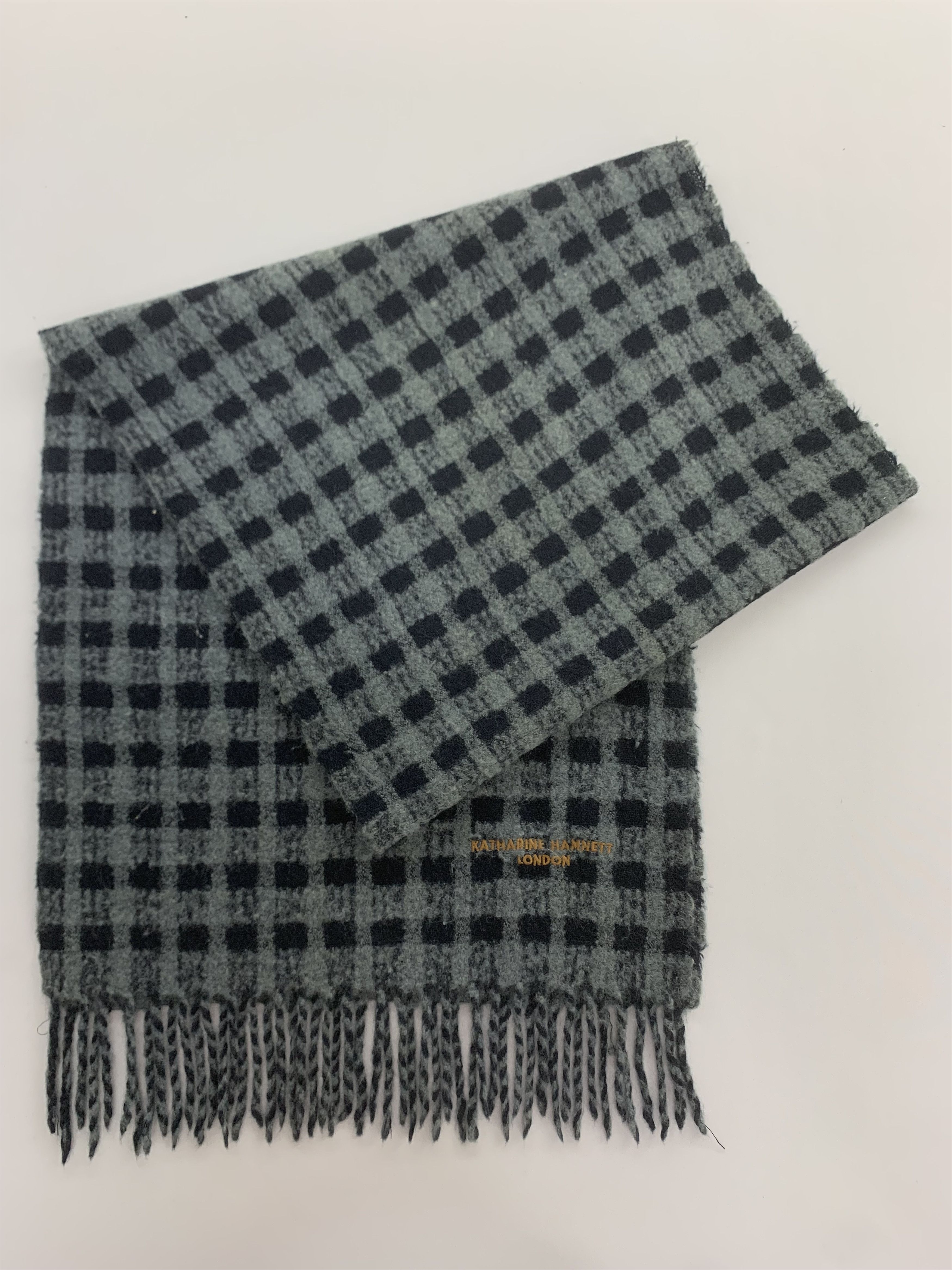 Katharine Hamnett London Katharine Hamnett Scarf Wool Muffler Neck Wrap BL3182 Size ONE SIZE - 2 Thumbnail