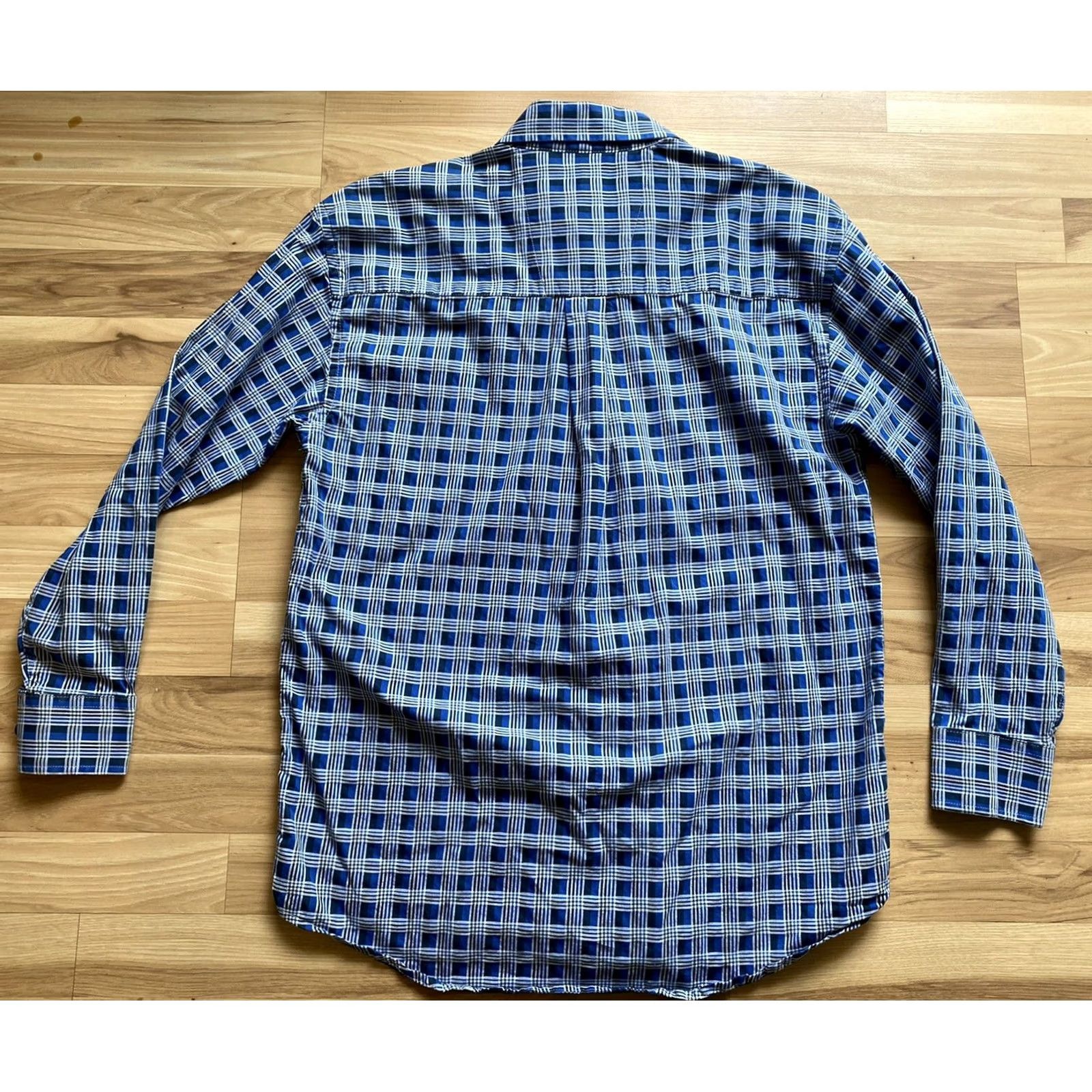 George VINTAGE George Straight by Wrangler Western Shirt Sz Medium Blue Snap Front Long Sleeve Mens M Regular Button-Up Size US M / EU 48-50 / 2 - 2 Thumbnail
