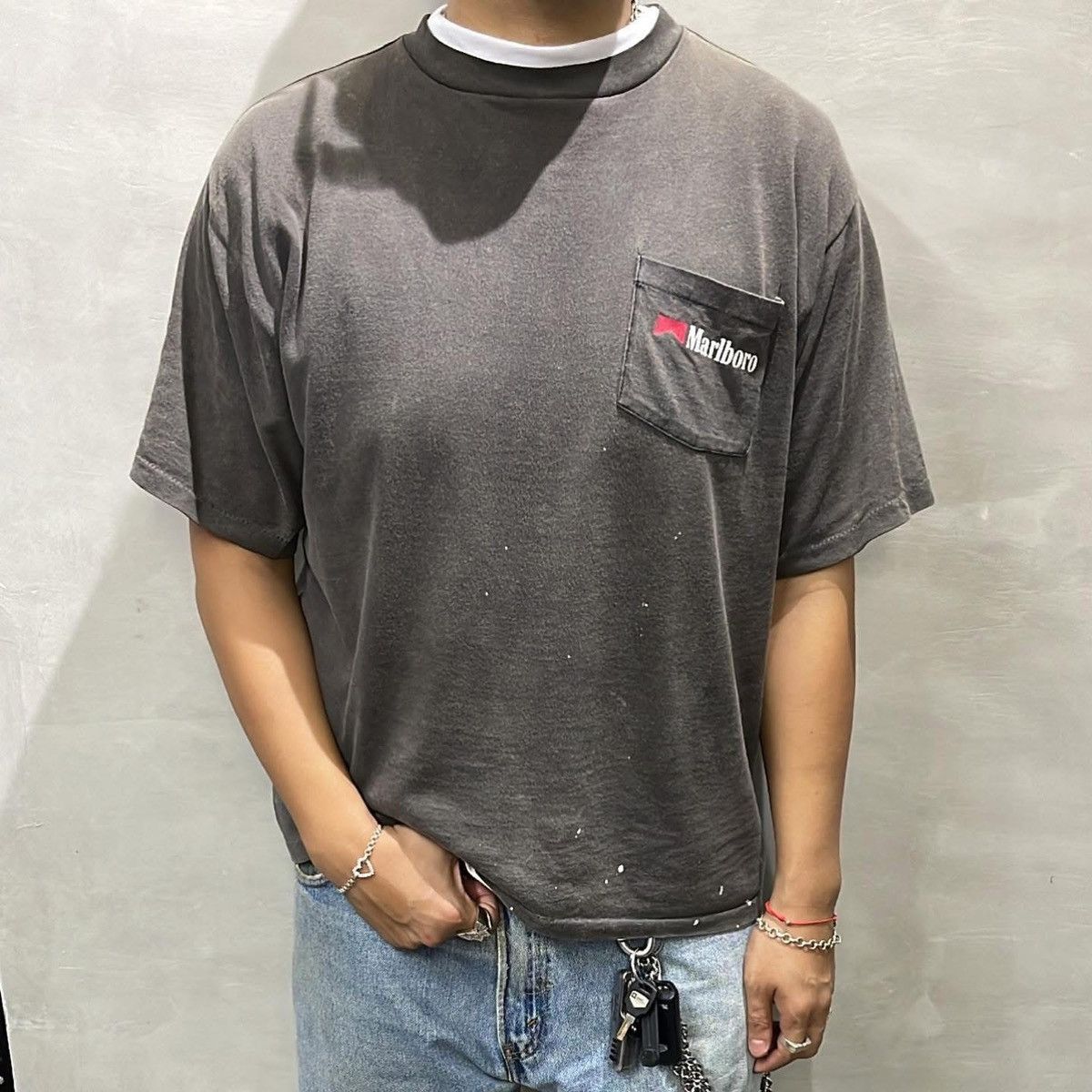 Marlboro vintage 90s trashed marlboro faded distressed cowboy tee Size US L / EU 52-54 / 3 - 3 Thumbnail