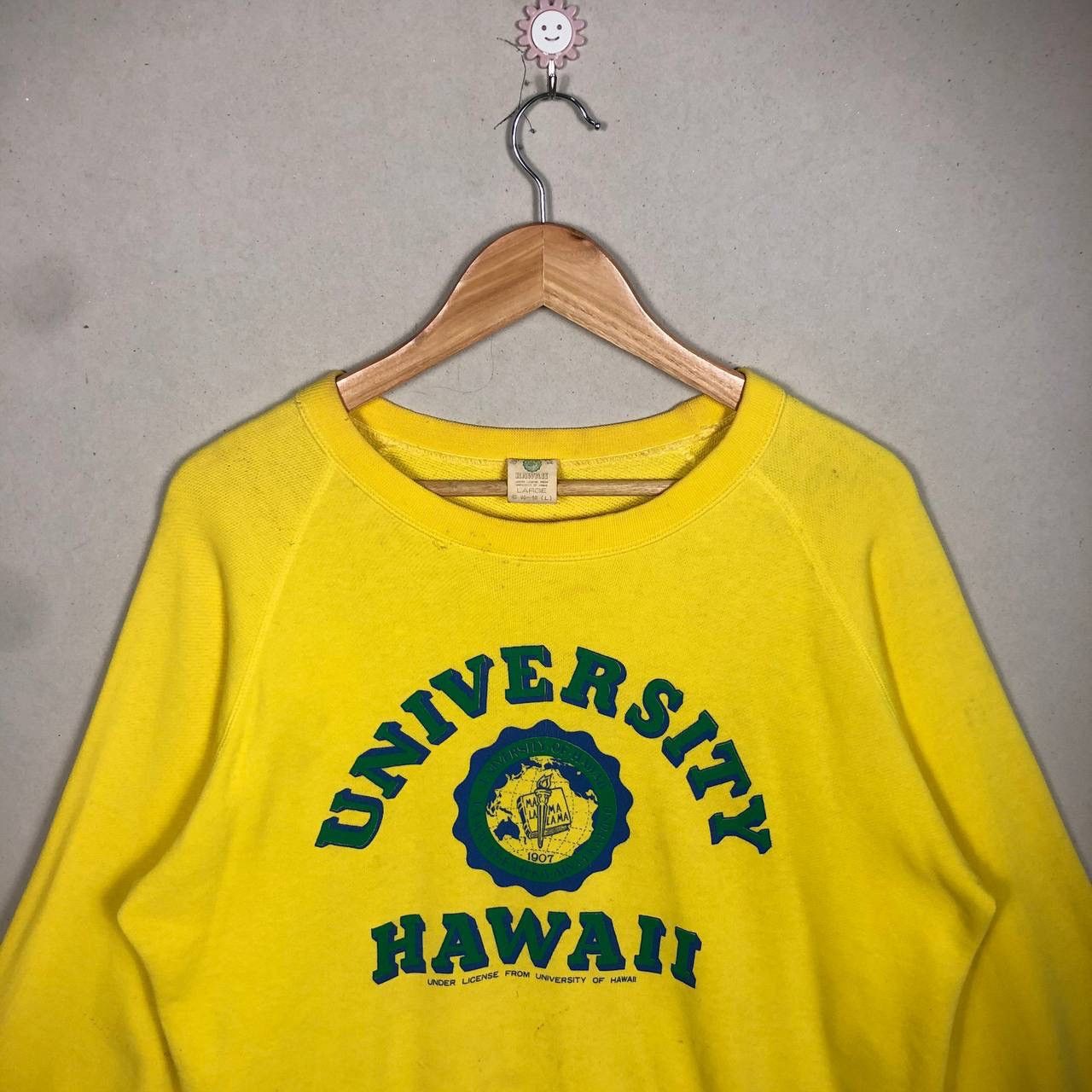 Vintage Distressed Vintage 80s University Hawaii Sweatshirt ERD Size US L / EU 52-54 / 3 - 3 Thumbnail