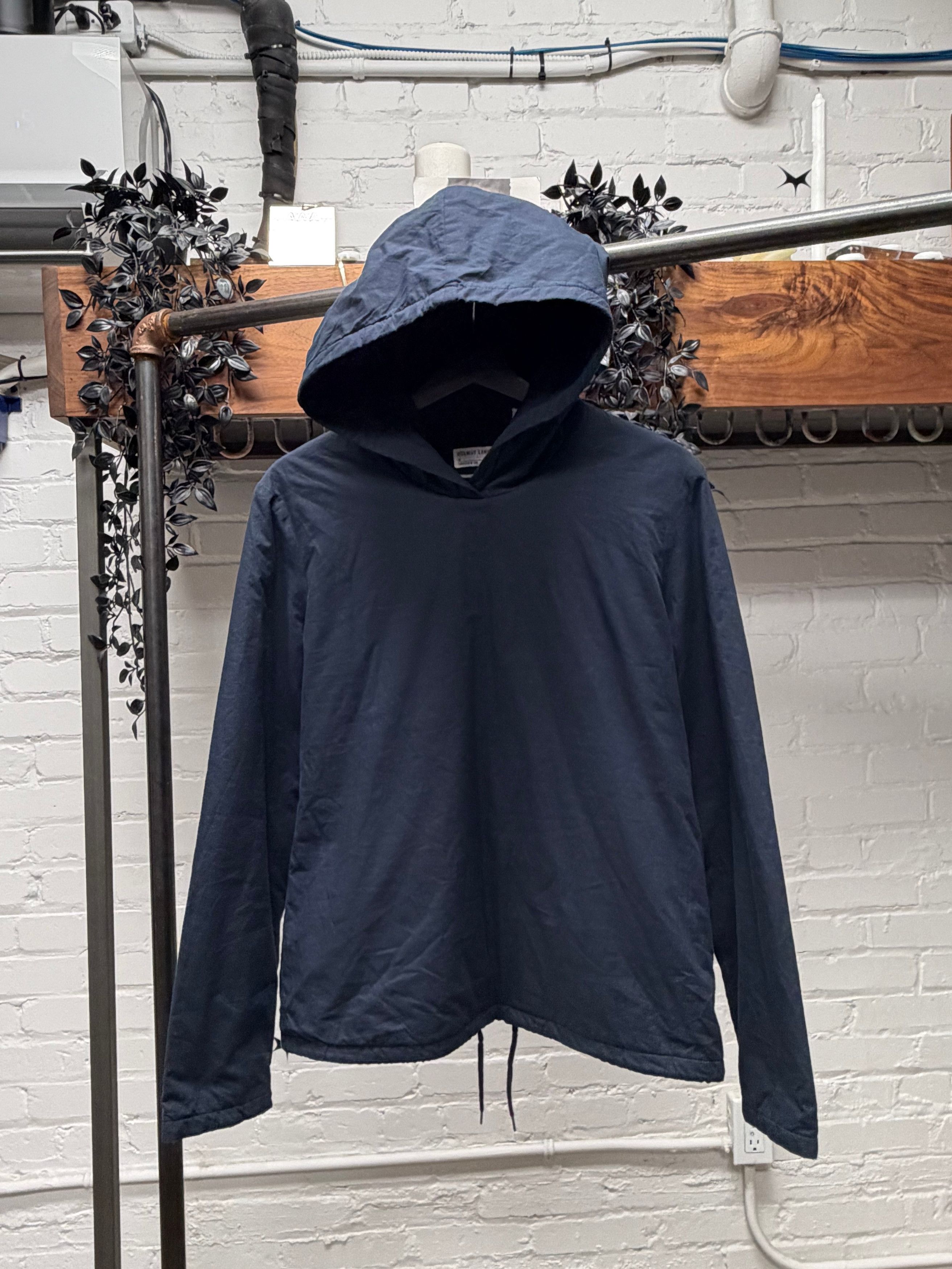 Helmut Lang Vintage AW1996 Helmut Lang ‘Down Filled’ Padded Navy Cotton Hoodie Size US S / EU 44-46 / 1 - 1 Thumbnail