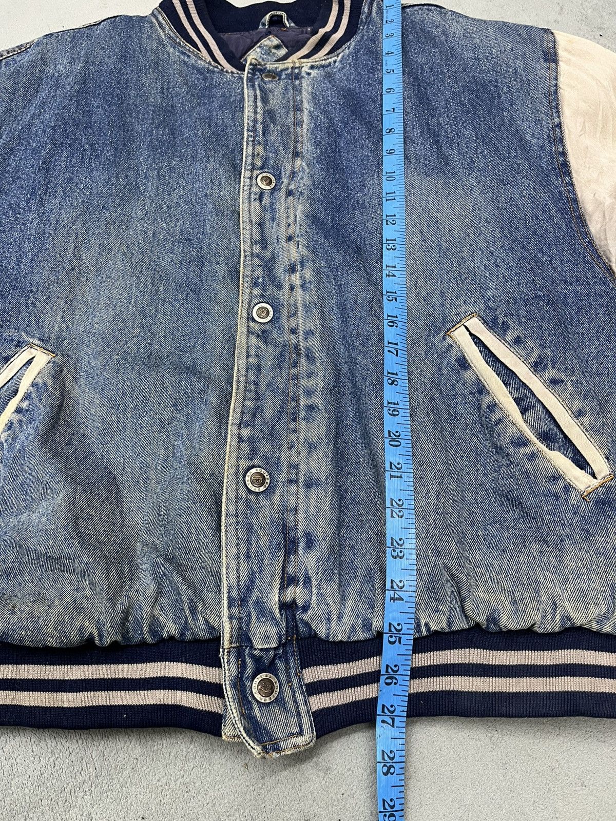 Route 66 × Vintage STEALS🔥VTG 90s ROUTE 66 QUILTED LINE DENIM BOMB JACKET Size US M / EU 48-50 / 2 - 14 Thumbnail