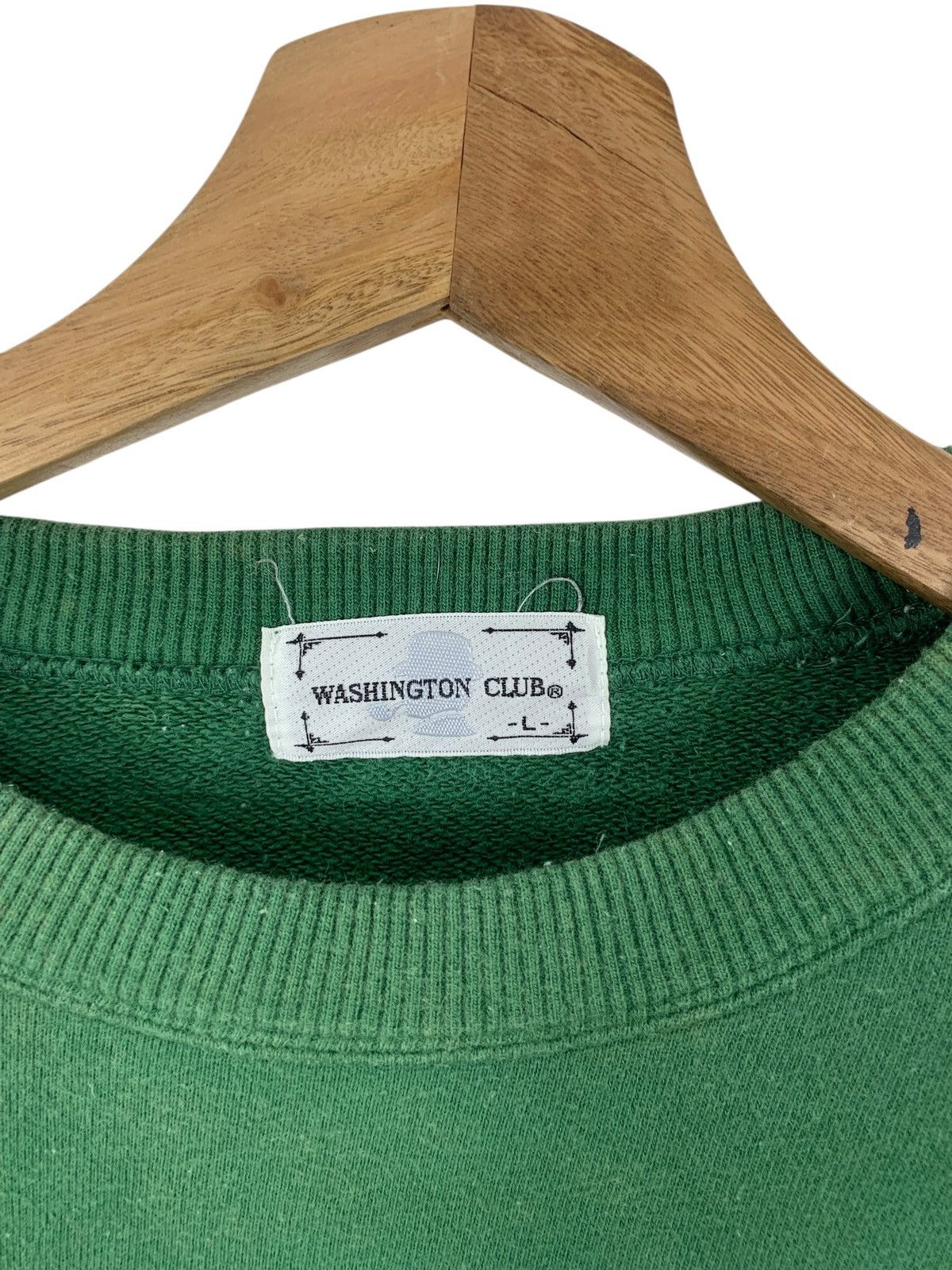 Vintage Vintage WASHINGTON CLUB Sherlock Holmes Logo Sweatshirt Size L / US 10 / IT 46 - 8 Thumbnail
