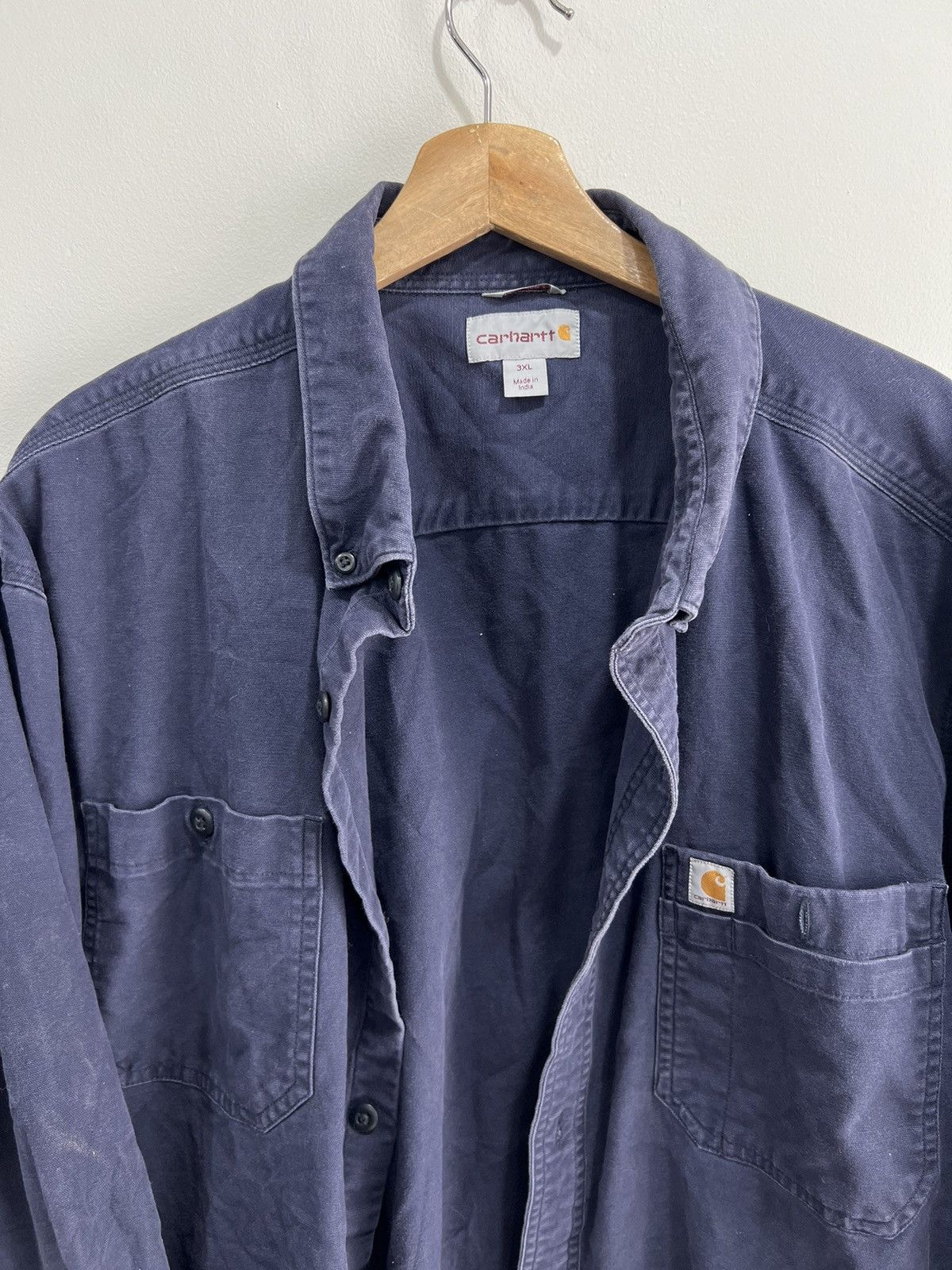Carhartt Vintage Carhartt Button Up Shirt 3XL Size US XXL / EU 58 / 5 - 4 Thumbnail