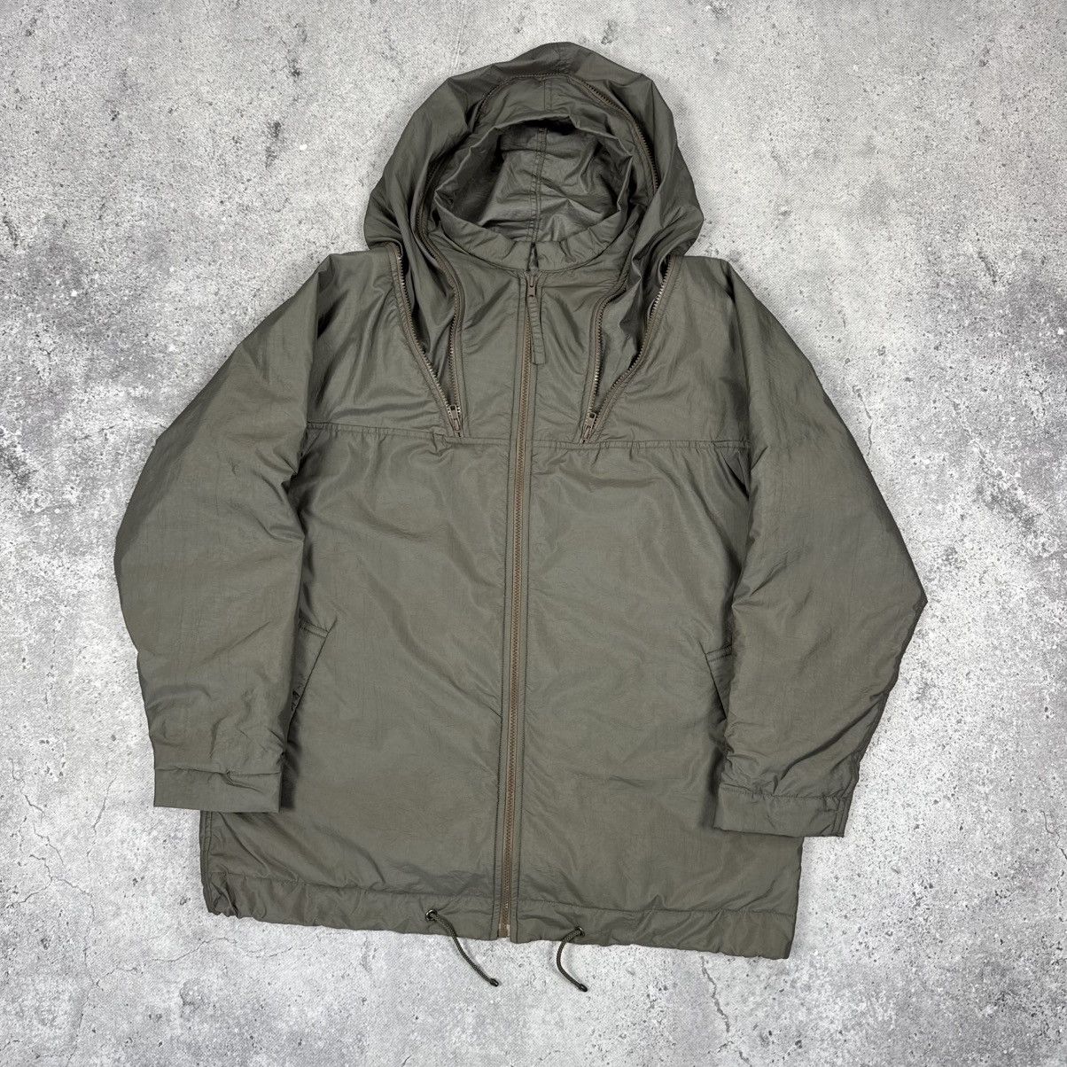 Issey Miyake × Japanese Brand × Vintage Vintage 90s Issey Miyake Windcoat Ninja Padded Jacket Olive Size US S / EU 44-46 / 1 - 4 Thumbnail