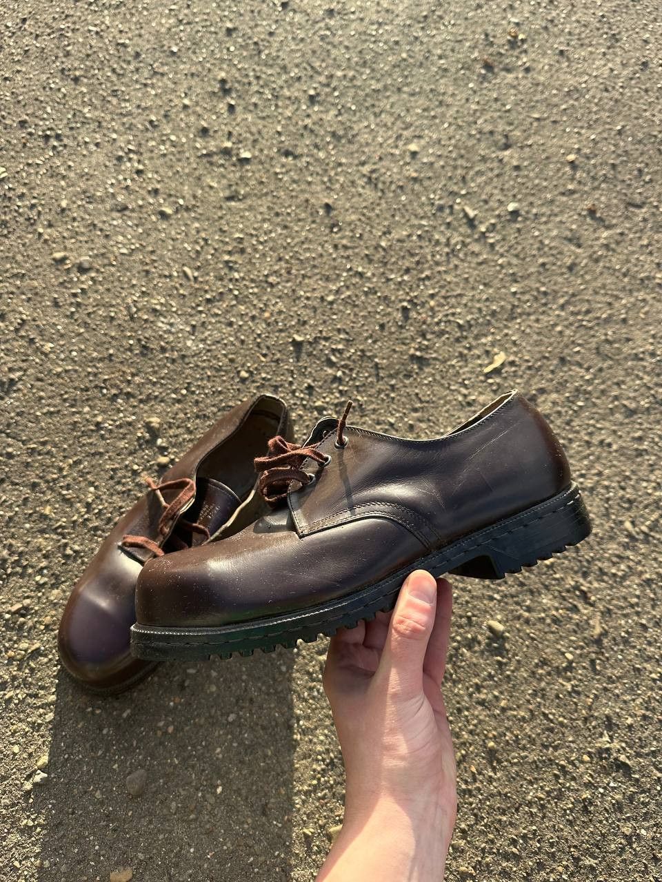 Other Steel Toe Vintage Bergmann Guidi style Leather Loafers Shoes Size US 10 / EU 43 - 8 Thumbnail