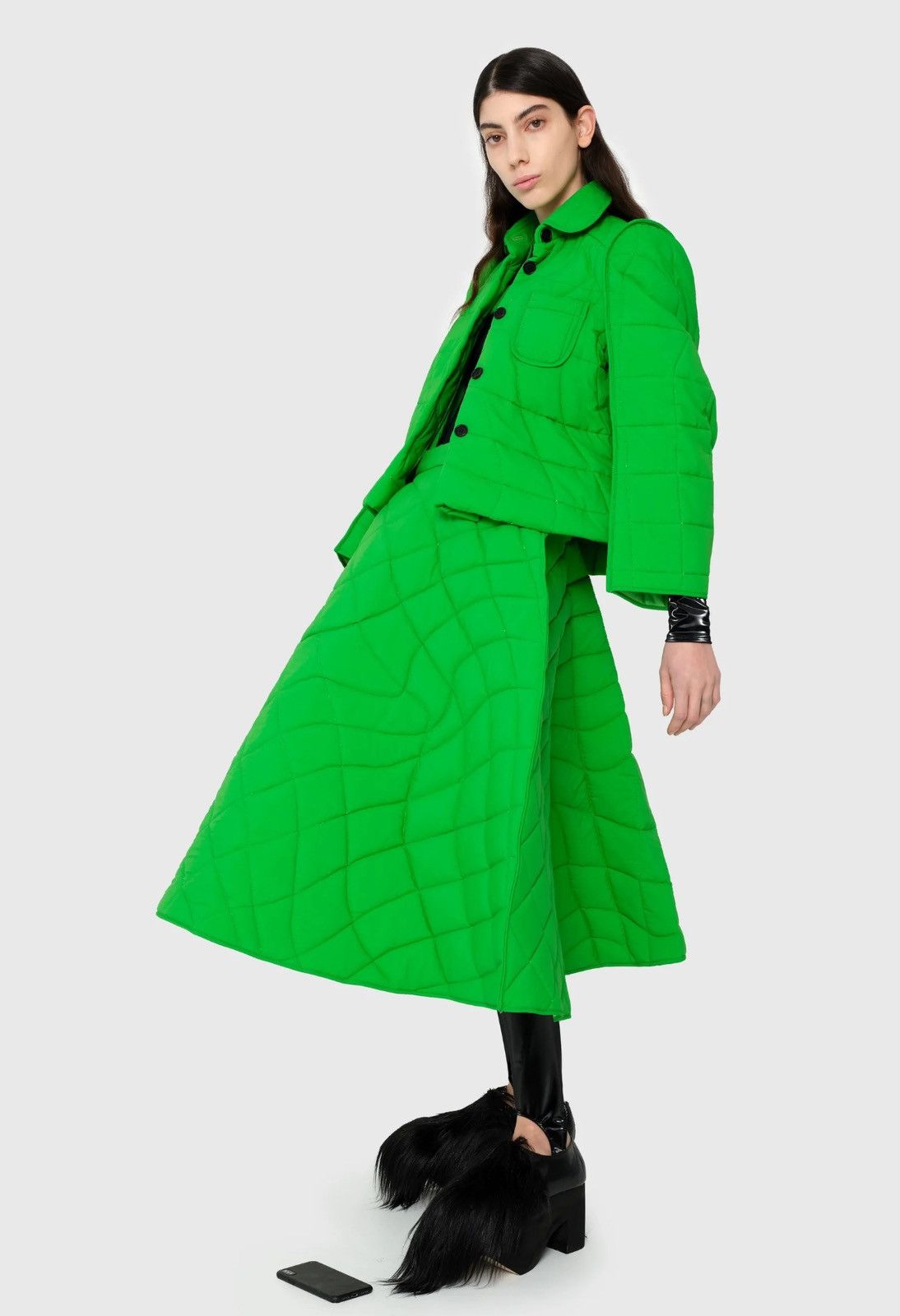 Melitta Baumeister Melitta Baumeister sculptural quilting jacket size US4 Size S / US 4 / IT 40 - 1 Thumbnail