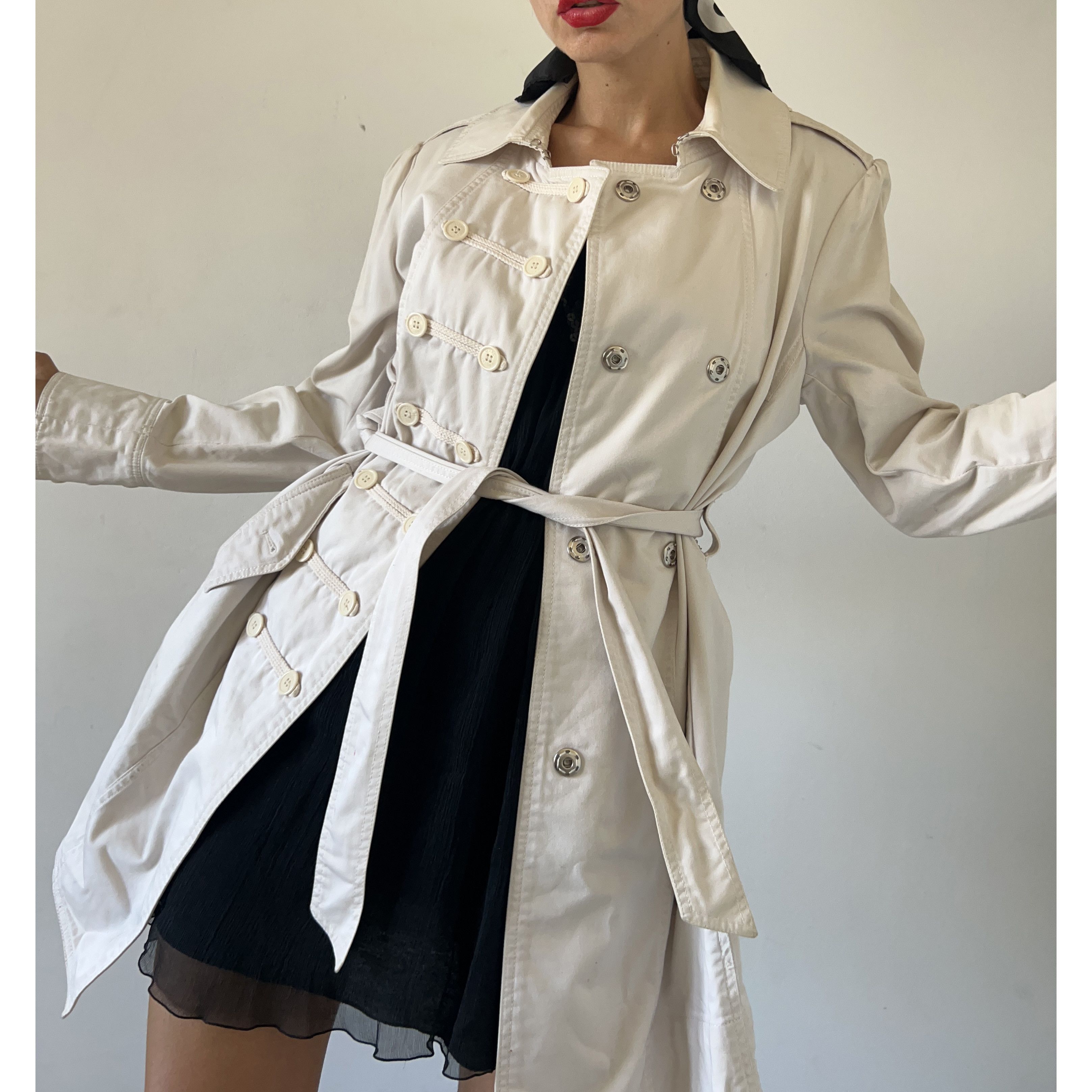 Marc Jacobs Marc Jacobs white trench coat Size L / US 10 / IT 46 - 6 Thumbnail
