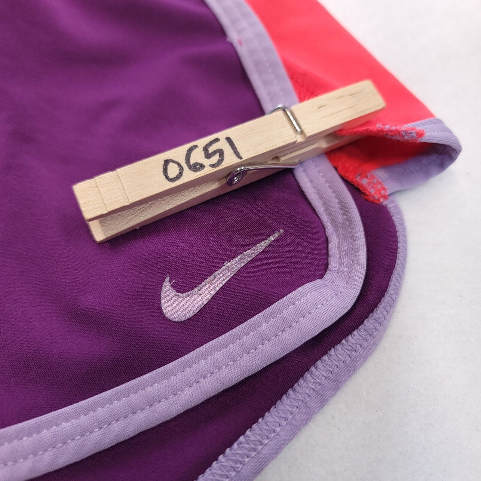 Nike Nike Dri-Fit Pull On Shorts Womens Size Medium M Purple Pink Size 28" / US 6 / IT 42 - 4 Thumbnail
