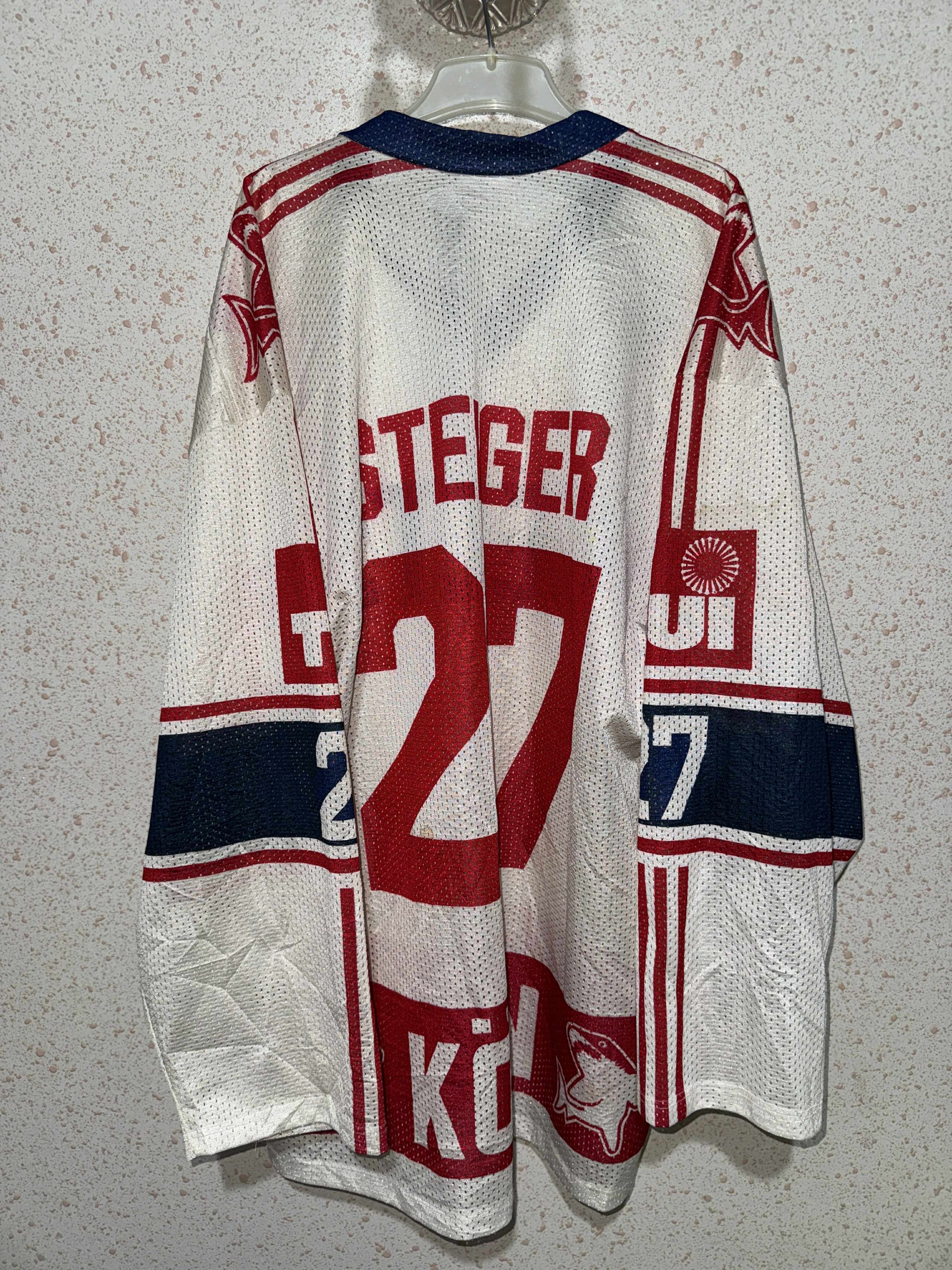 Adidas Kölner Haie Hockey Adidas 1991/92 Player Helmut Steiger 27 Size US XL / EU 56 / 4 - 2 Thumbnail