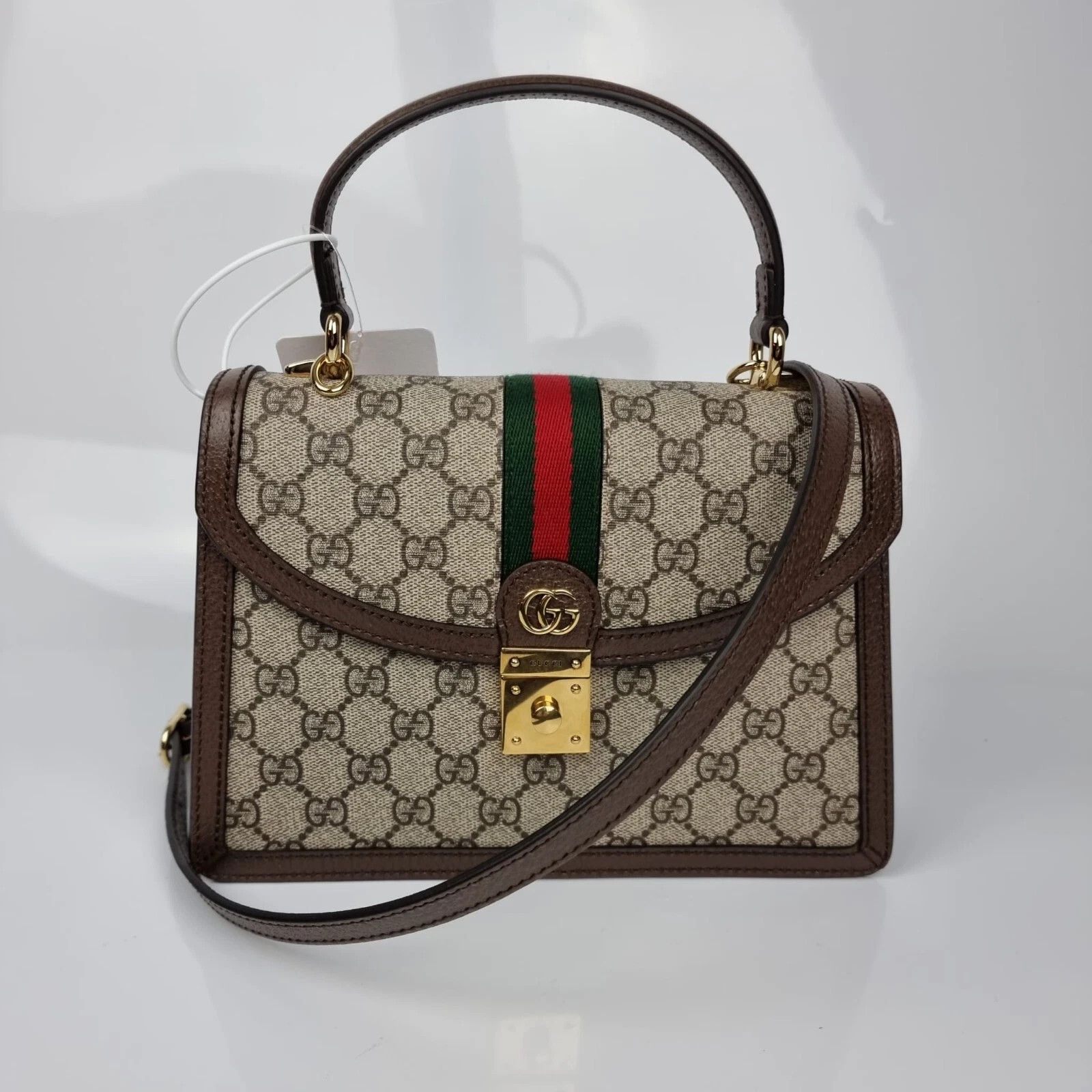 Gucci GUCCI Medium Ophidia GG Ebony Top Handle Bag New Size ONE SIZE - 3 Thumbnail