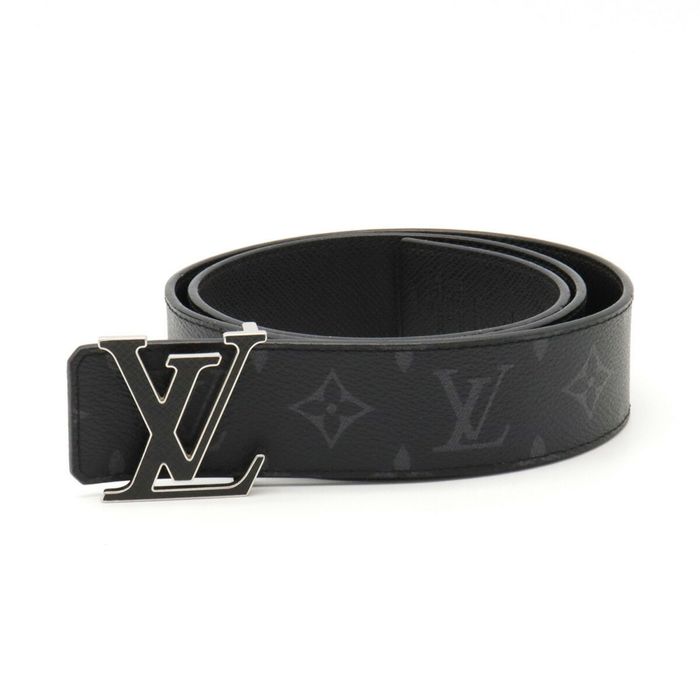 Louis Vuitton Monogram Monogram Eclipse LV initials Leather Belt - Size 34