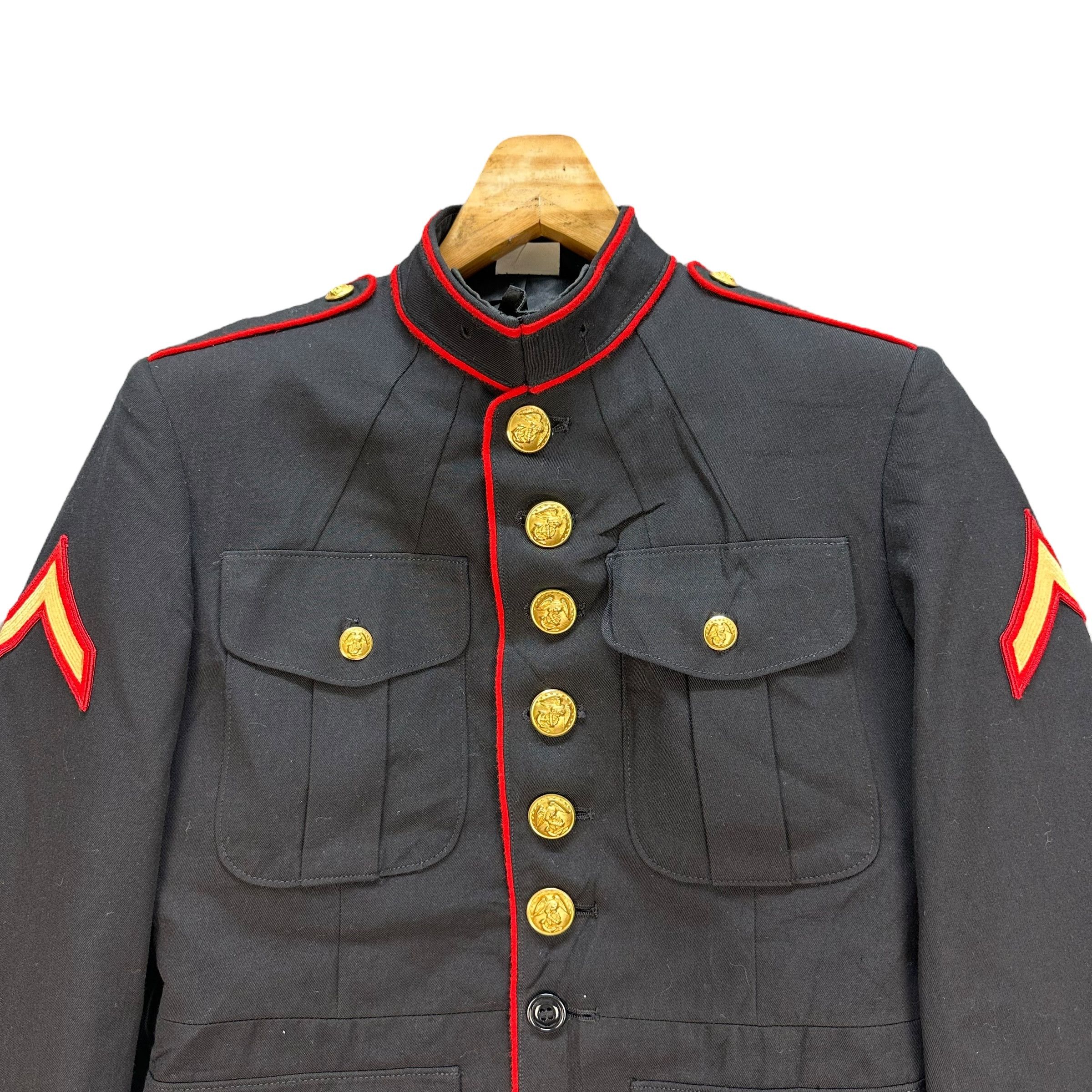 Vintage 80s DSCP Crown Clothing Company USA Gabardine Coat #A17-0411 Size US S / EU 44-46 / 1 - 2 Thumbnail