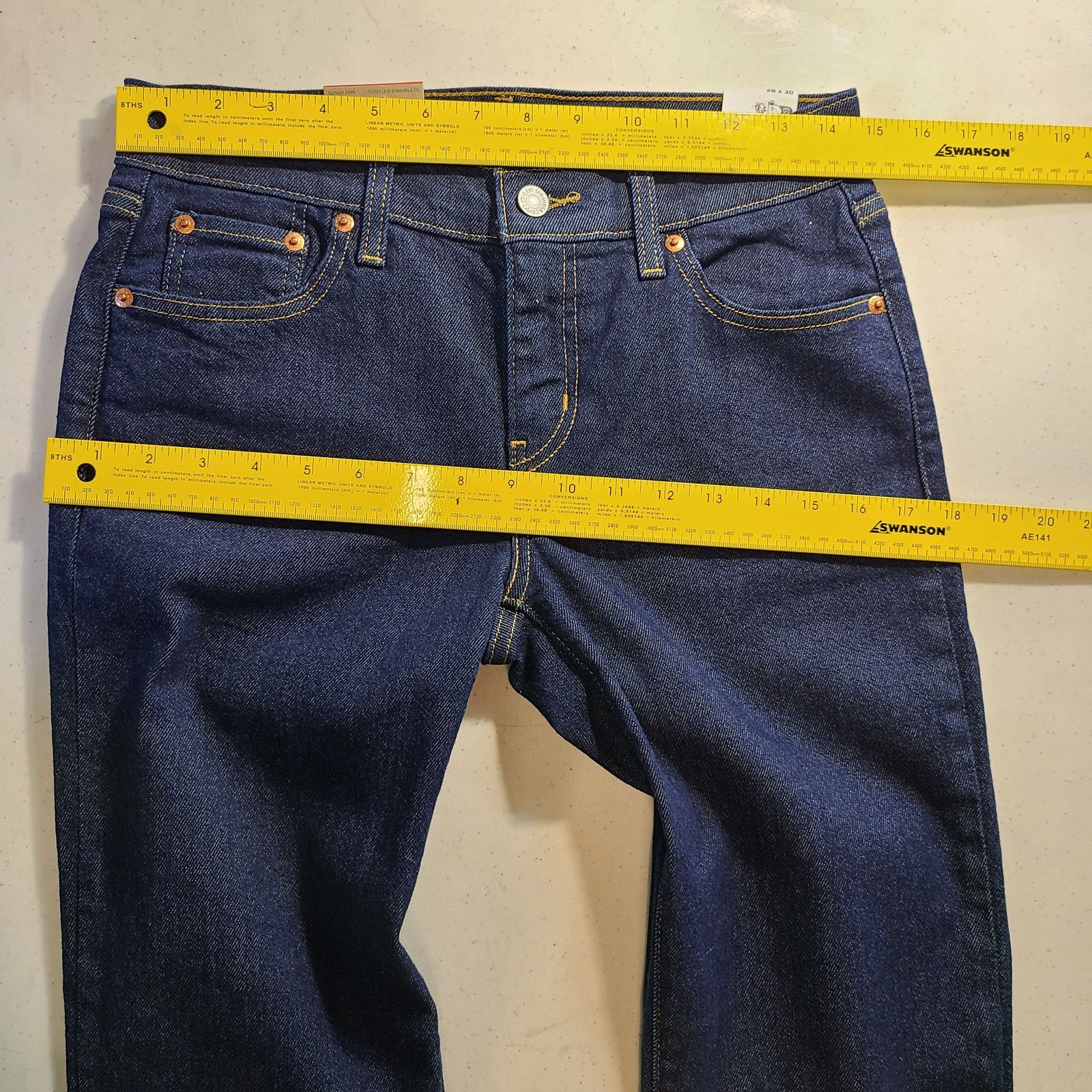 Levi's Levi's BOYFRIEND Tapered Leg Dark Wash Jeans 26 x 30 2658 Size 26" / US 2 / IT 38 - 7 Thumbnail