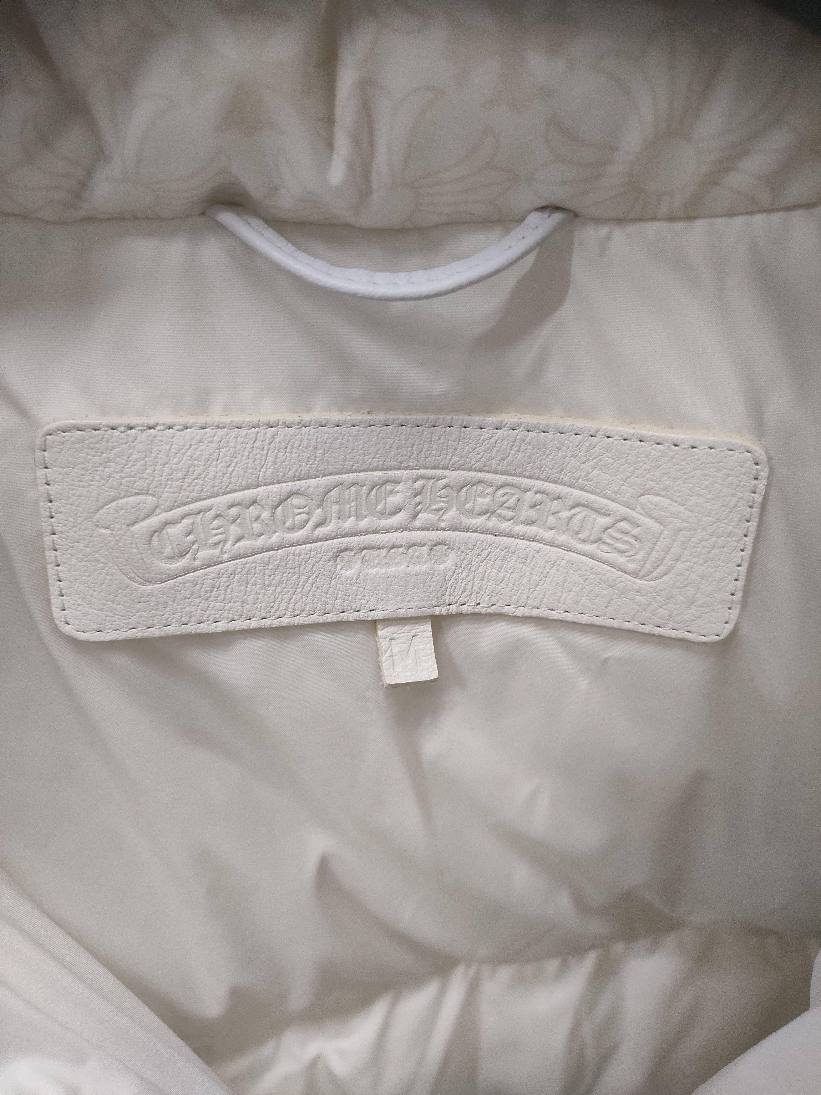 Chrome Hearts Chrome Hearts White Tonal Monogram Cross Puffer Down Jacket Size M / US 6-8 / IT 42-44 - 3 Thumbnail
