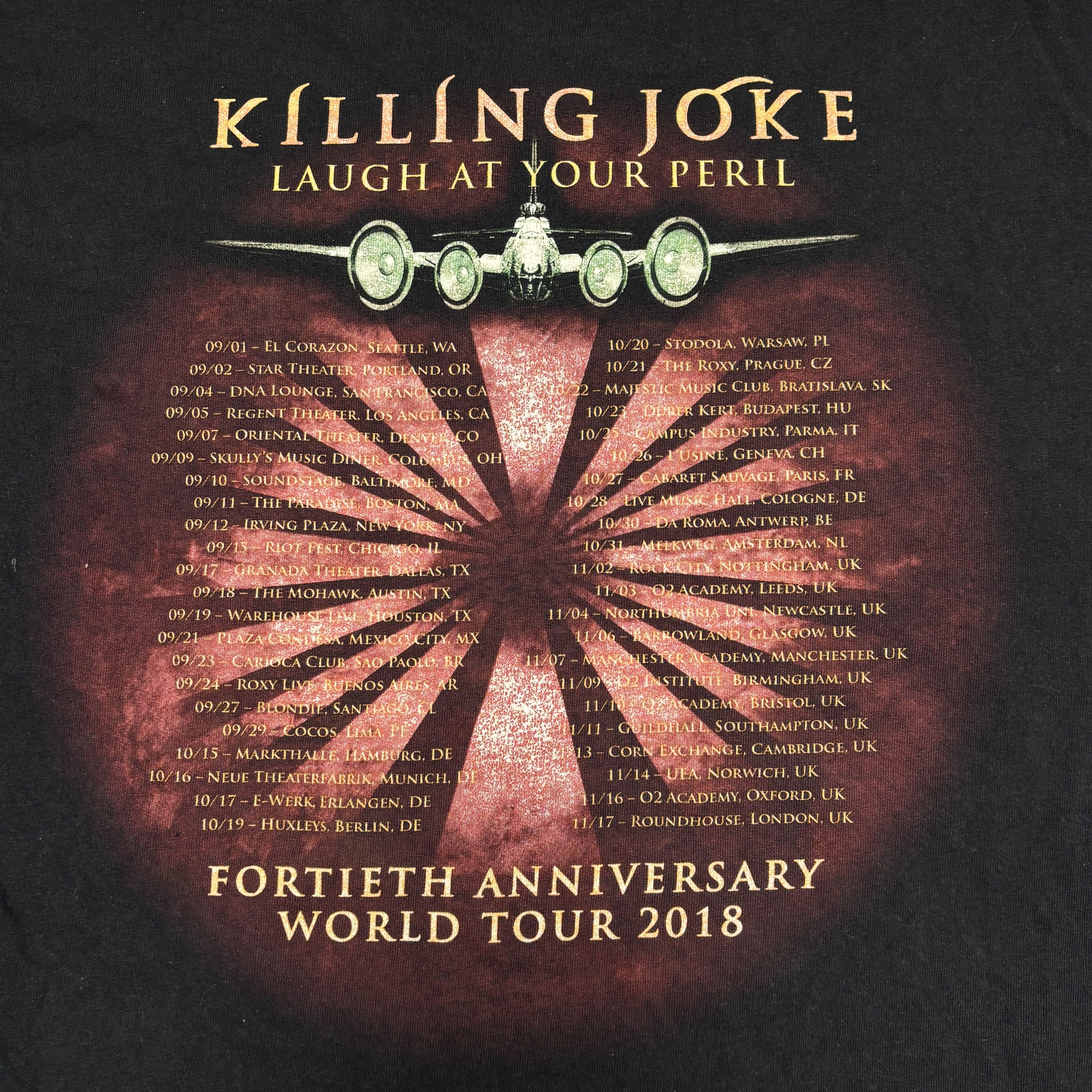 Band Tees Killing Joke Shirt Tour Concert Rock Band Tee Ministry Size US L / EU 52-54 / 3 - 14 Thumbnail