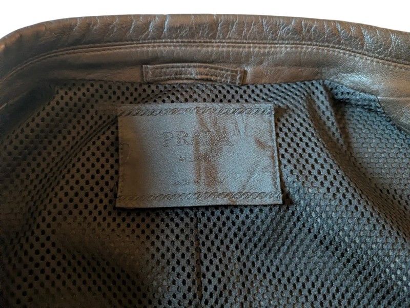 Prada F/W 1999 LAMBSKIN LEATHER SPORT JACKET Size US L / EU 52-54 / 3 - 4 Thumbnail