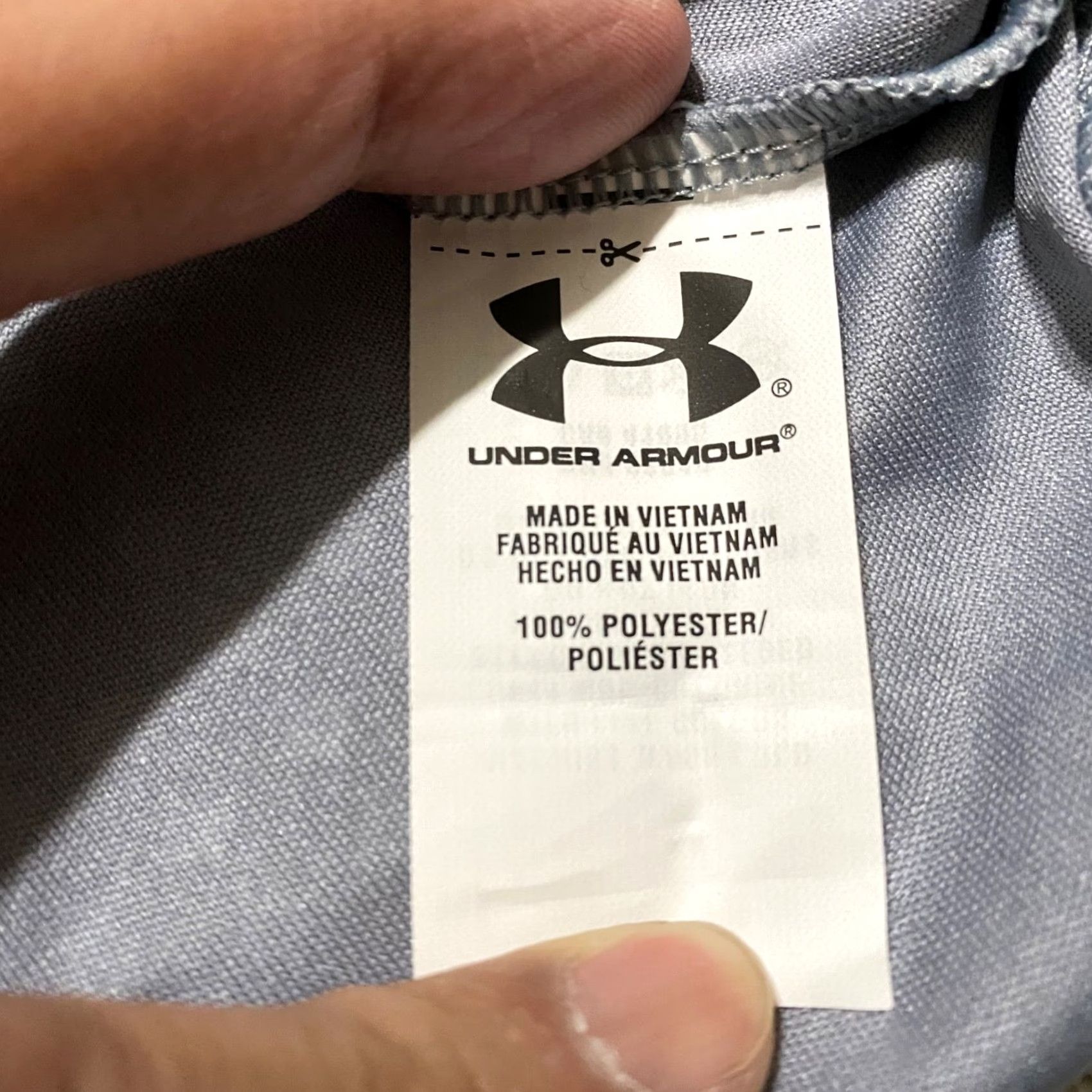 Under Armour Under Armour Polo Shirt Geometric Gray Mens L Sports HeatGear Golf Shirt Size US L / EU 52-54 / 3 - 4 Thumbnail
