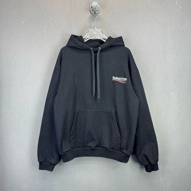 Balenciaga Navy blue black label wave coke letter logo hoo