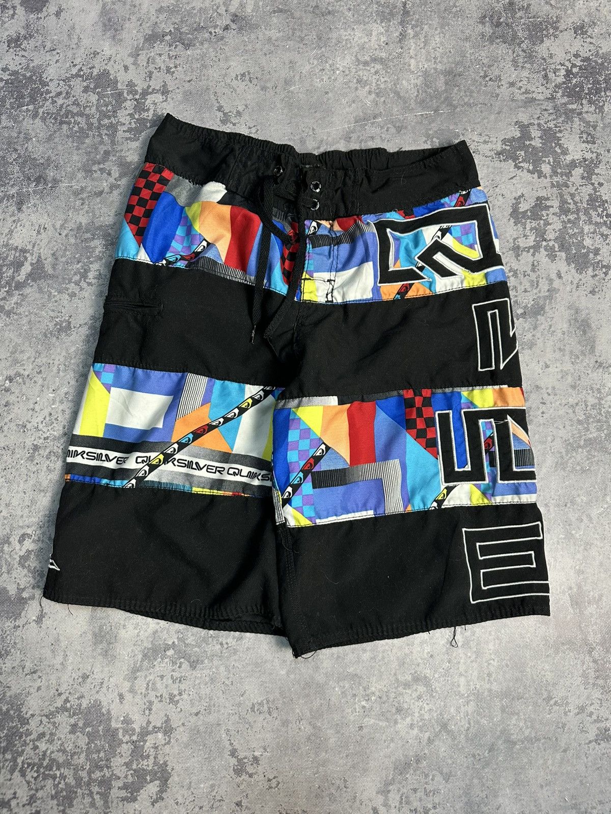 Quiksilver Vintage Y2K QuikSilver Big Spell Out Logo Board Shorts 32 Size US 32 / EU 48 - 4 Thumbnail