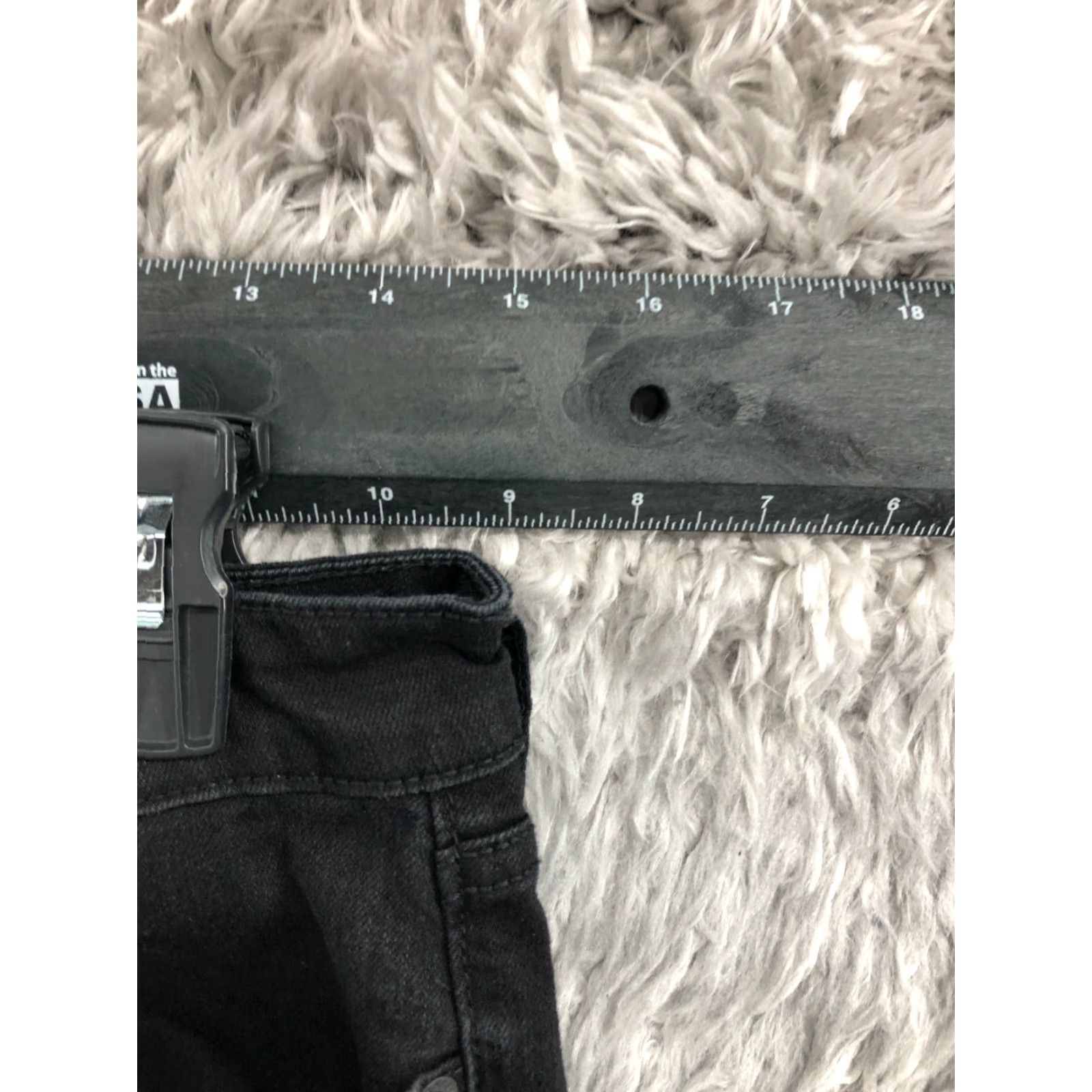 Old Navy Old Navy Super Skinny Jeans Womens Dark Wash 8 Short Black 5-Pocket Denim Cotton Zip Button Logo Belt Loops Size 30" / US 8 / IT 44 - 2 Thumbnail
