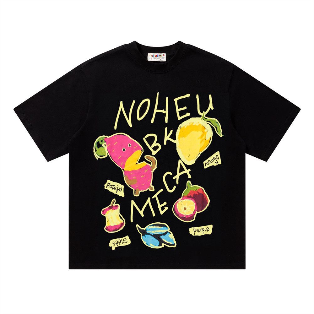 Japanese Brand Men's Hip-Hop Fun Cartoon Print T-Shirt Size US M / EU 48-50 / 2 - 1 Thumbnail