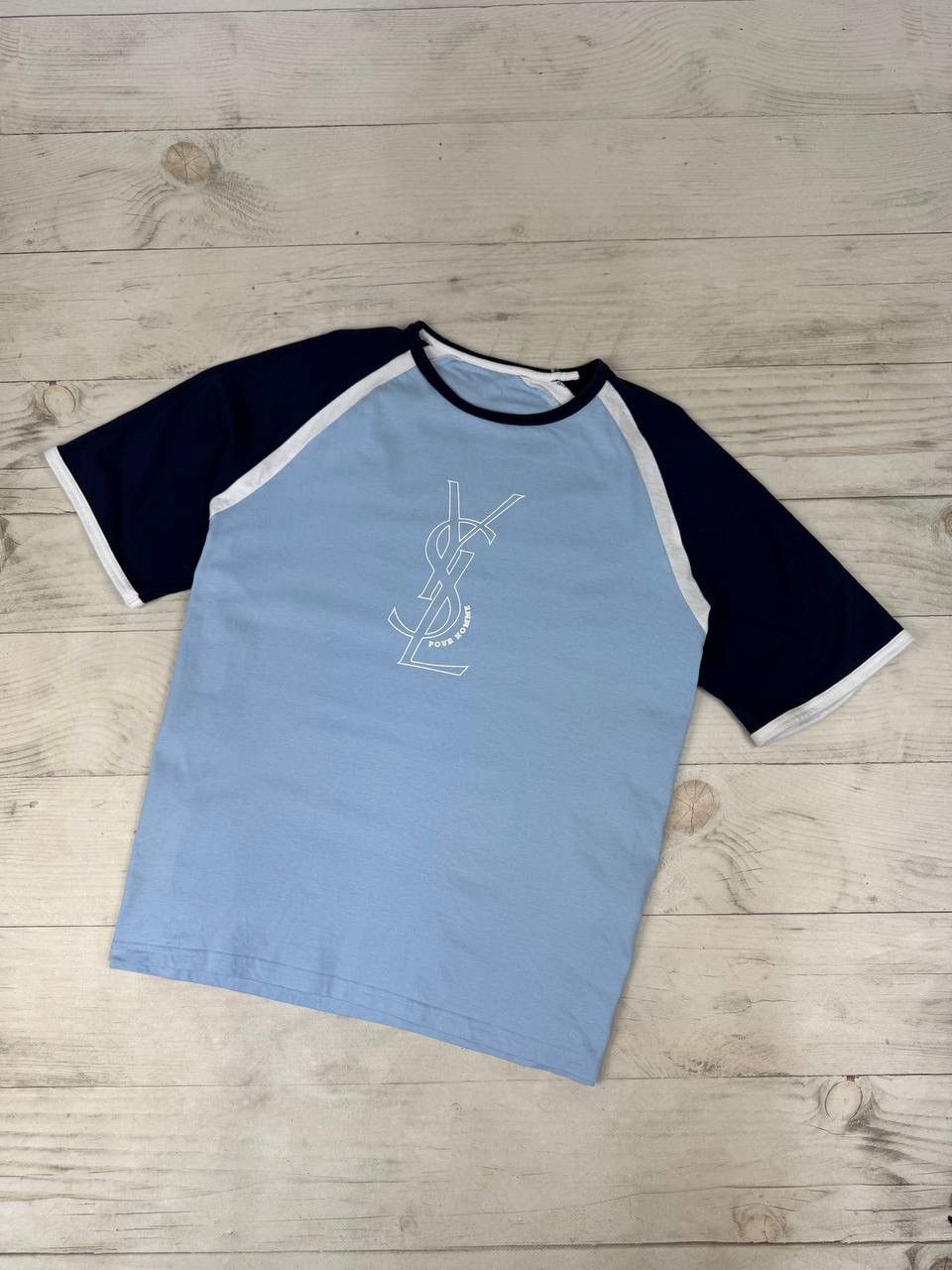 Vintage Yves Saint Laurent Big Logo T Shirt YSL