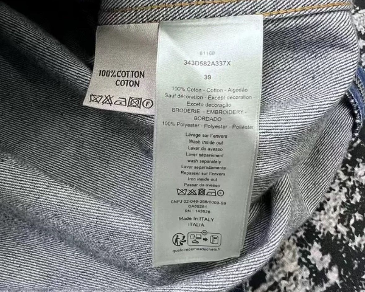 Dior Dior Removable Zipper Embroidered Logo Denim Jacket Size US M / EU 48-50 / 2 - 5 Thumbnail
