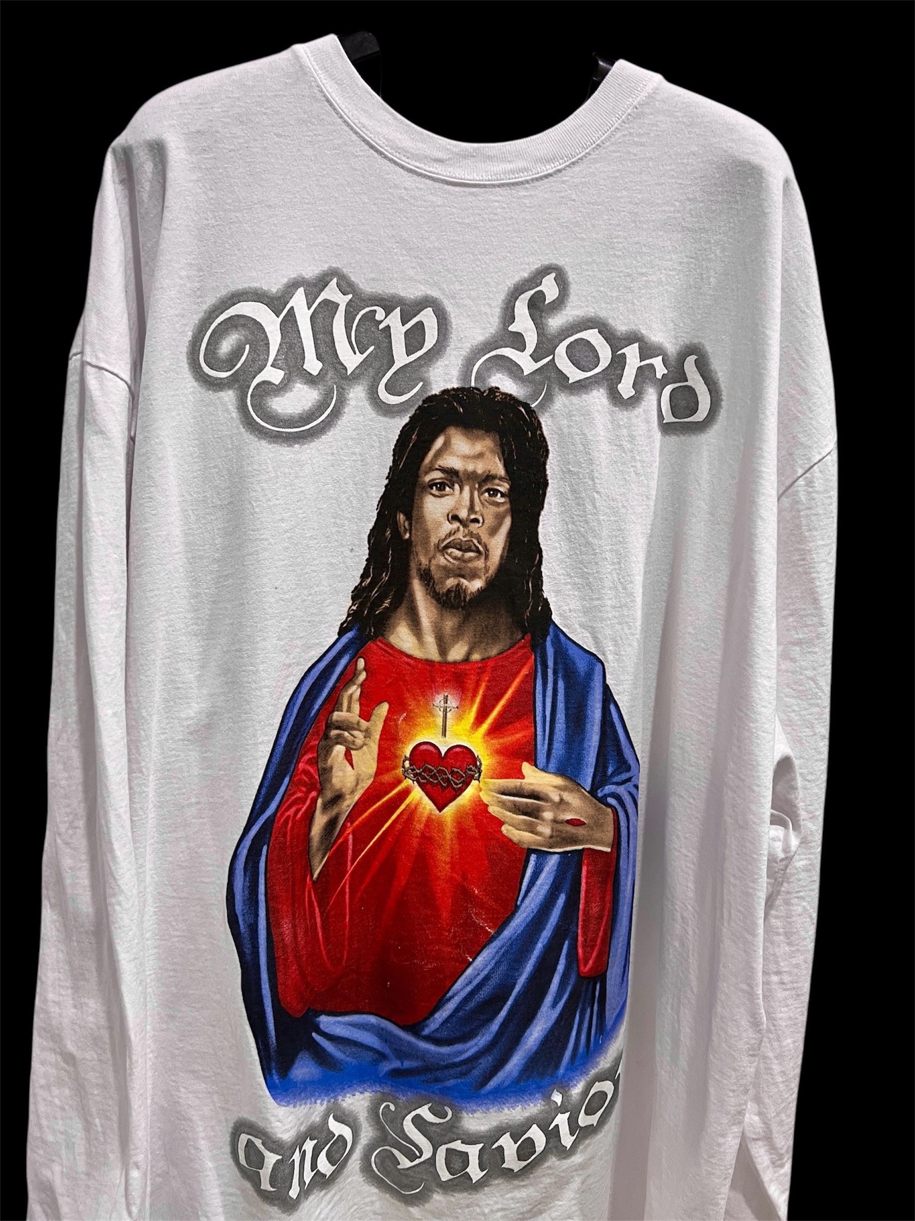 Rap Tees × Vintage Vintage Y2K My Lord & Savior Black Heritage Tee 3XL Size US XXL / EU 58 / 5 - 2 Thumbnail