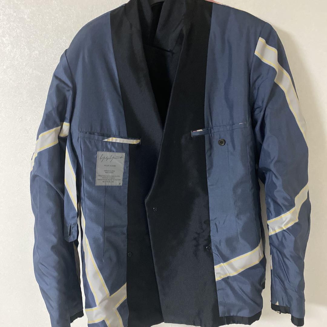 Yohji Yamamoto POUR HOMME 01aw archive double pattern jacket Size US L / EU 52-54 / 3 - 3 Thumbnail