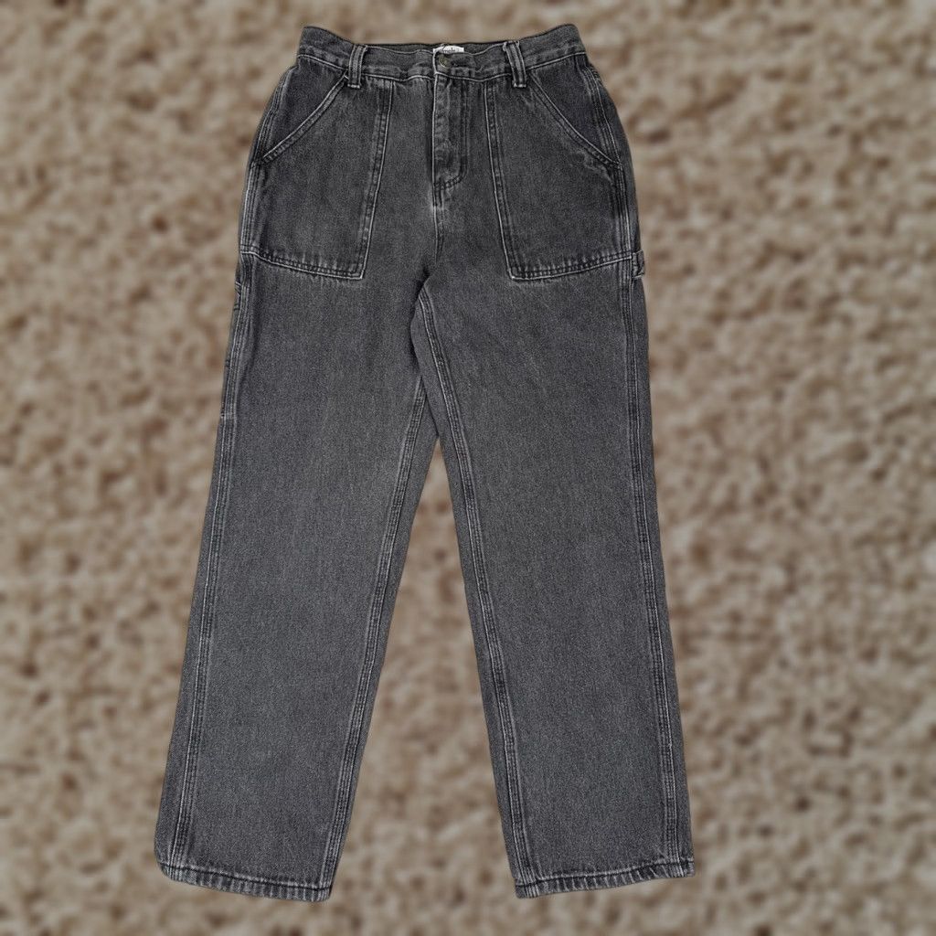 Vintage Simple Society Jeans Womens 7 High Rise Carpenter Denim Black Gray 27x27 Size 28" / US 6 / IT 42 - 1 Thumbnail