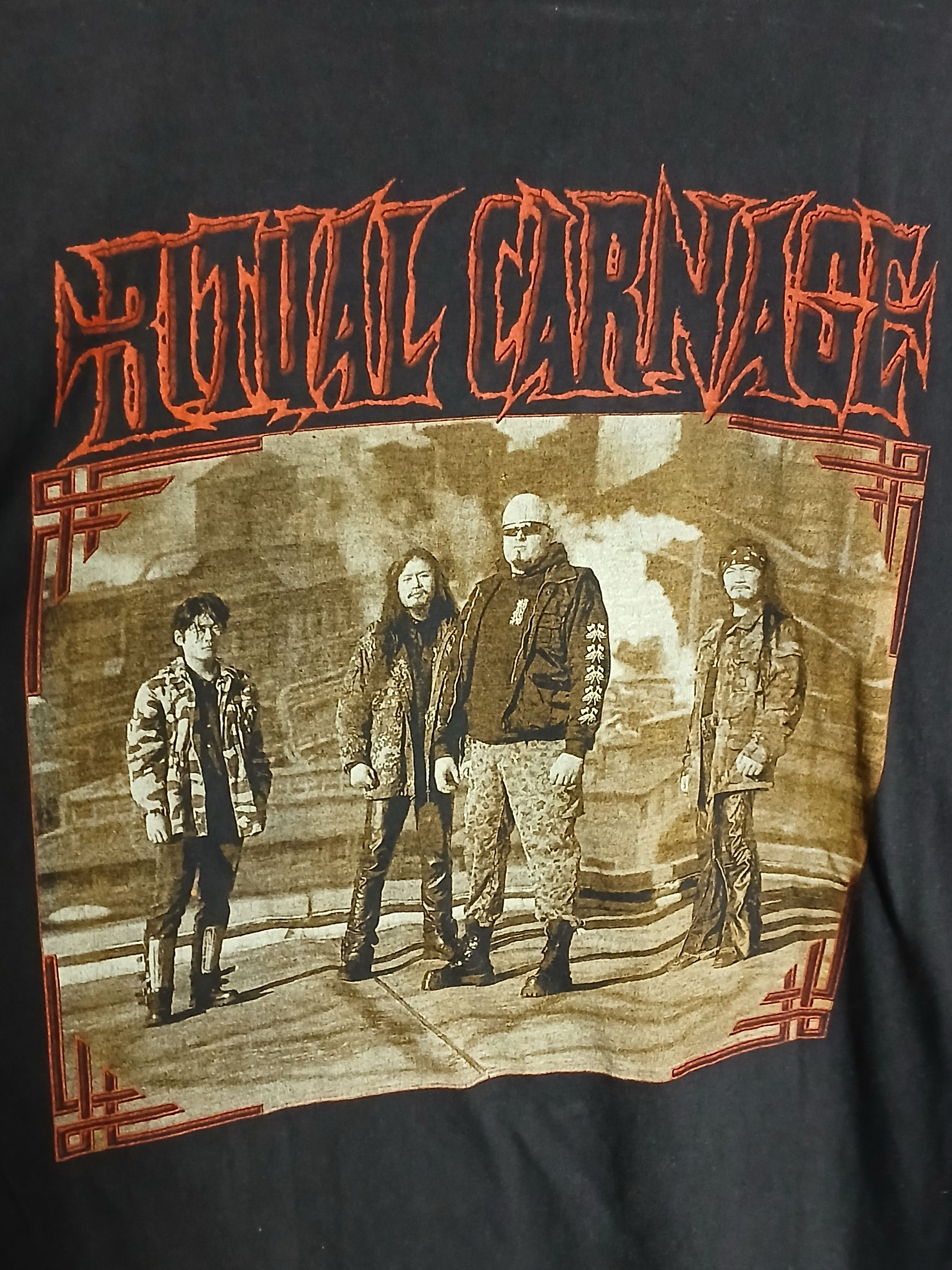 Band Tees × Vintage Vintage Ritual Carnage Every Nerve Alive T-Shirt Size US XL / EU 56 / 4 - 4 Thumbnail