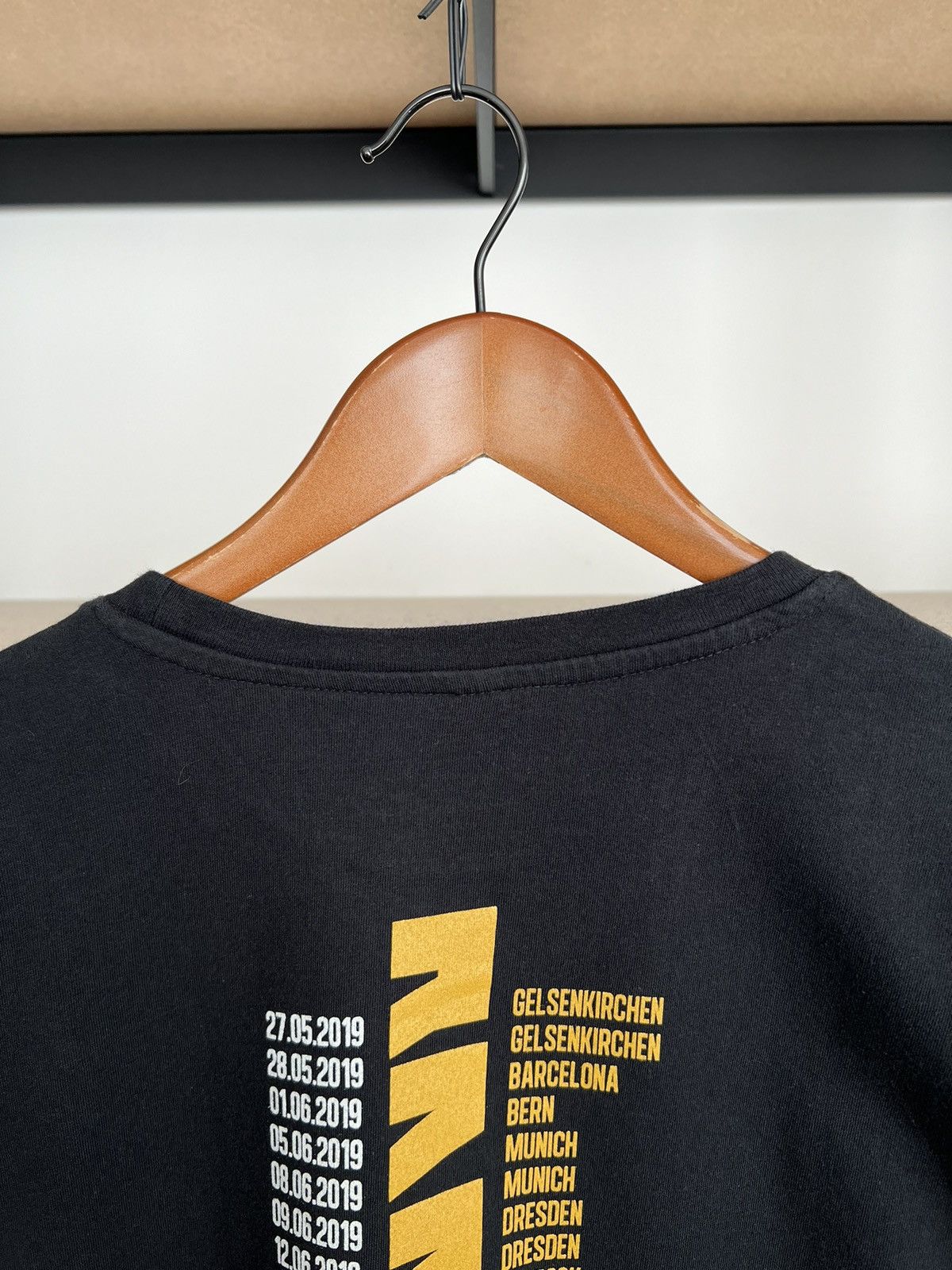 Band Tees Vintage 2019 Rammstein Tour Metal Band Black T-shirt Size US M / EU 48-50 / 2 - 13 Thumbnail
