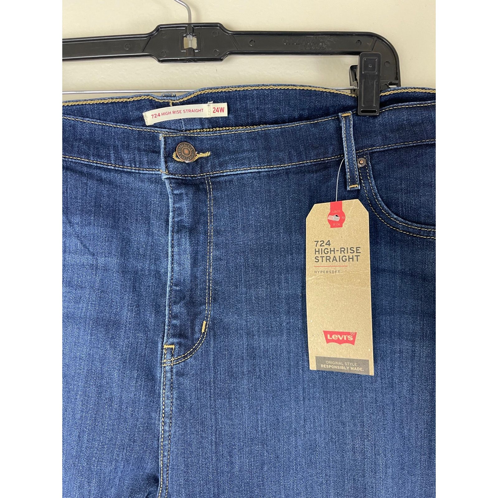 Levi's Levi's 724 High-Rise Straight Jeans - 24W NWT Size 24" / US 00 / IT 34 - 9 Thumbnail