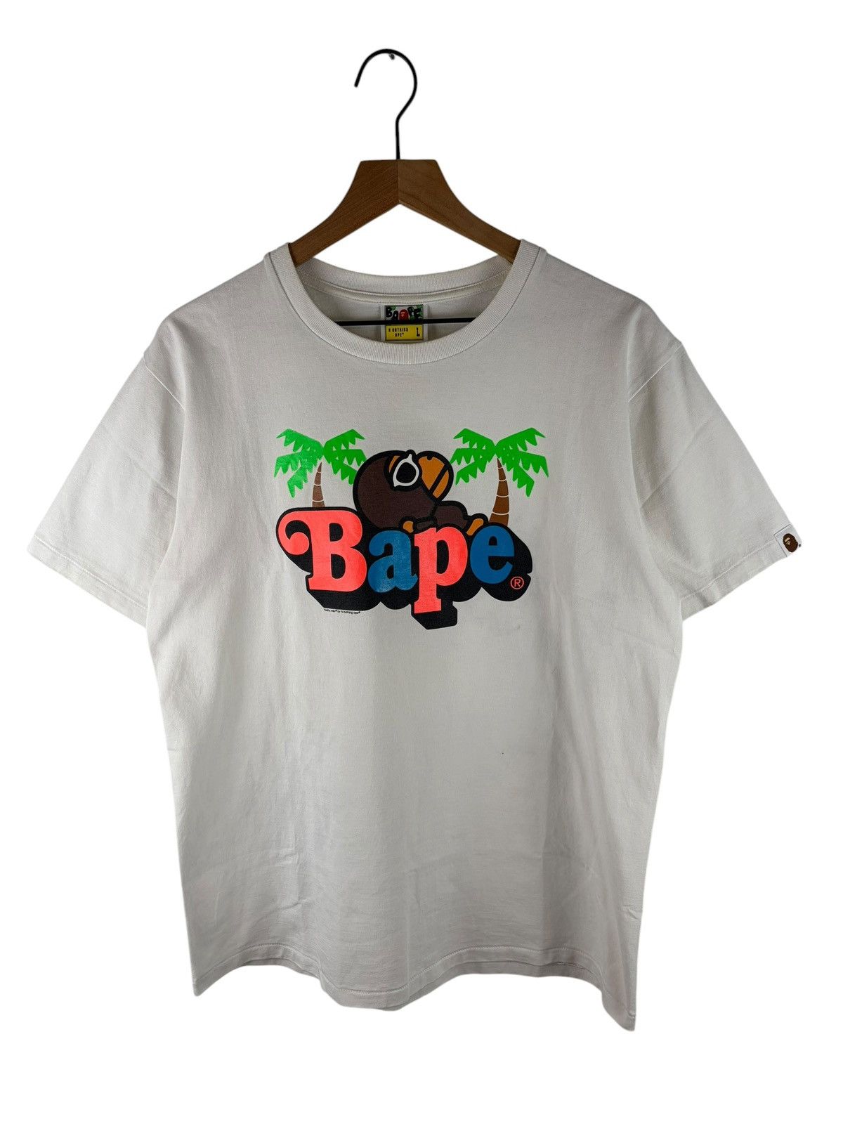 Bape Milo Palm Tree Print Tee