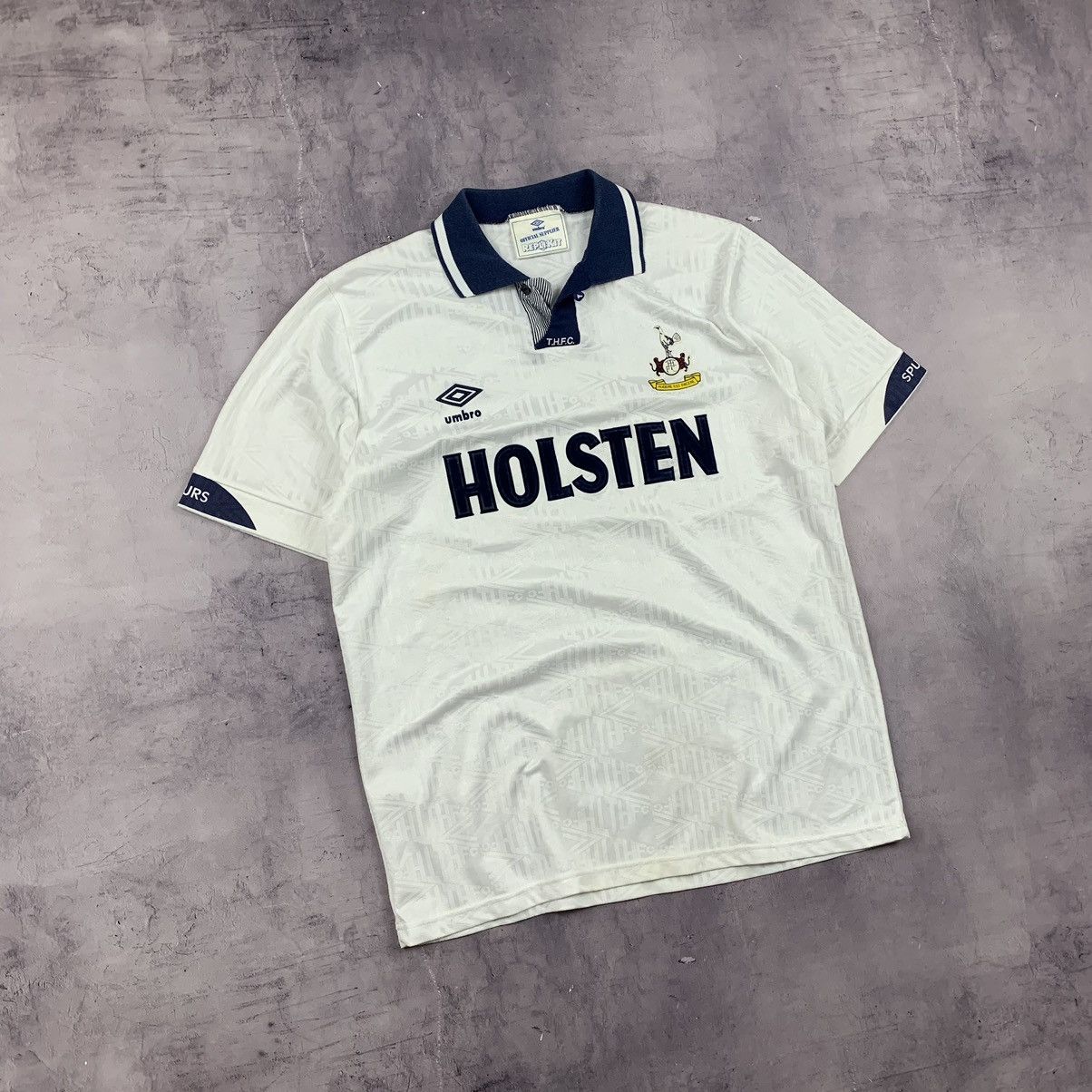 Vintage Monogrammed Vintage Tottenham Jersey Umbro Holsten Big Logo